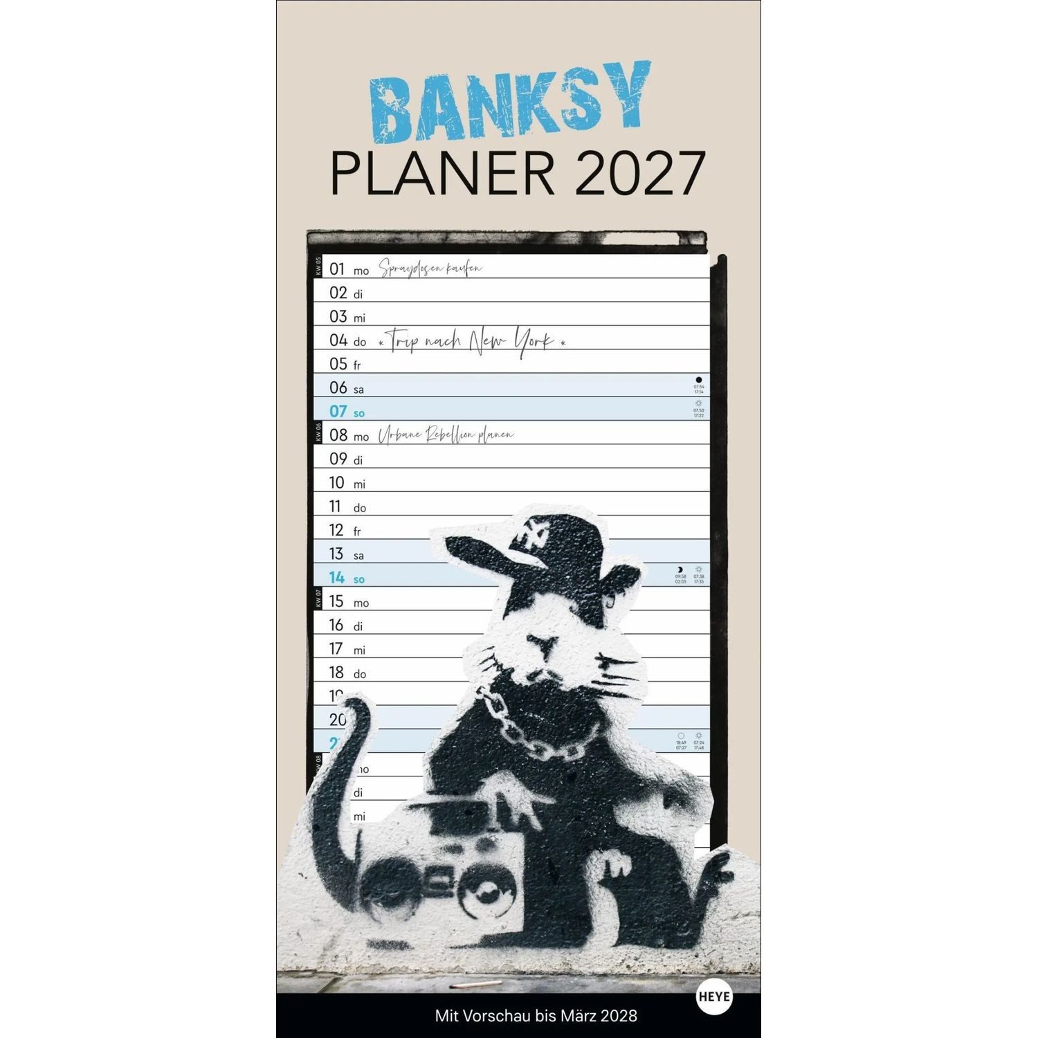 HEYE Wandkalender Banksy Planer 2027
