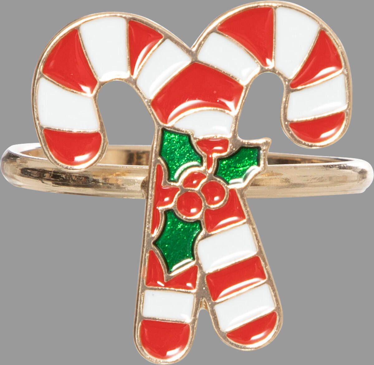 Atmosphera Créateur d'intérieur Serviettenring Serviettenringe Weihnachtsmotiv, Metall, 2er-Set, Metall, (2er-Set), mit Weihnachtsmotiv