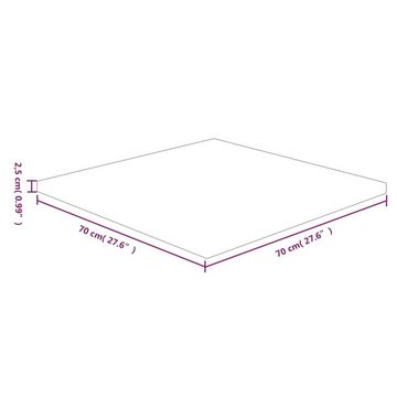 furnicato Tischplatte Quadratisch 70x70x2,5 cm Eichenholz Unbehandelt (1 St)