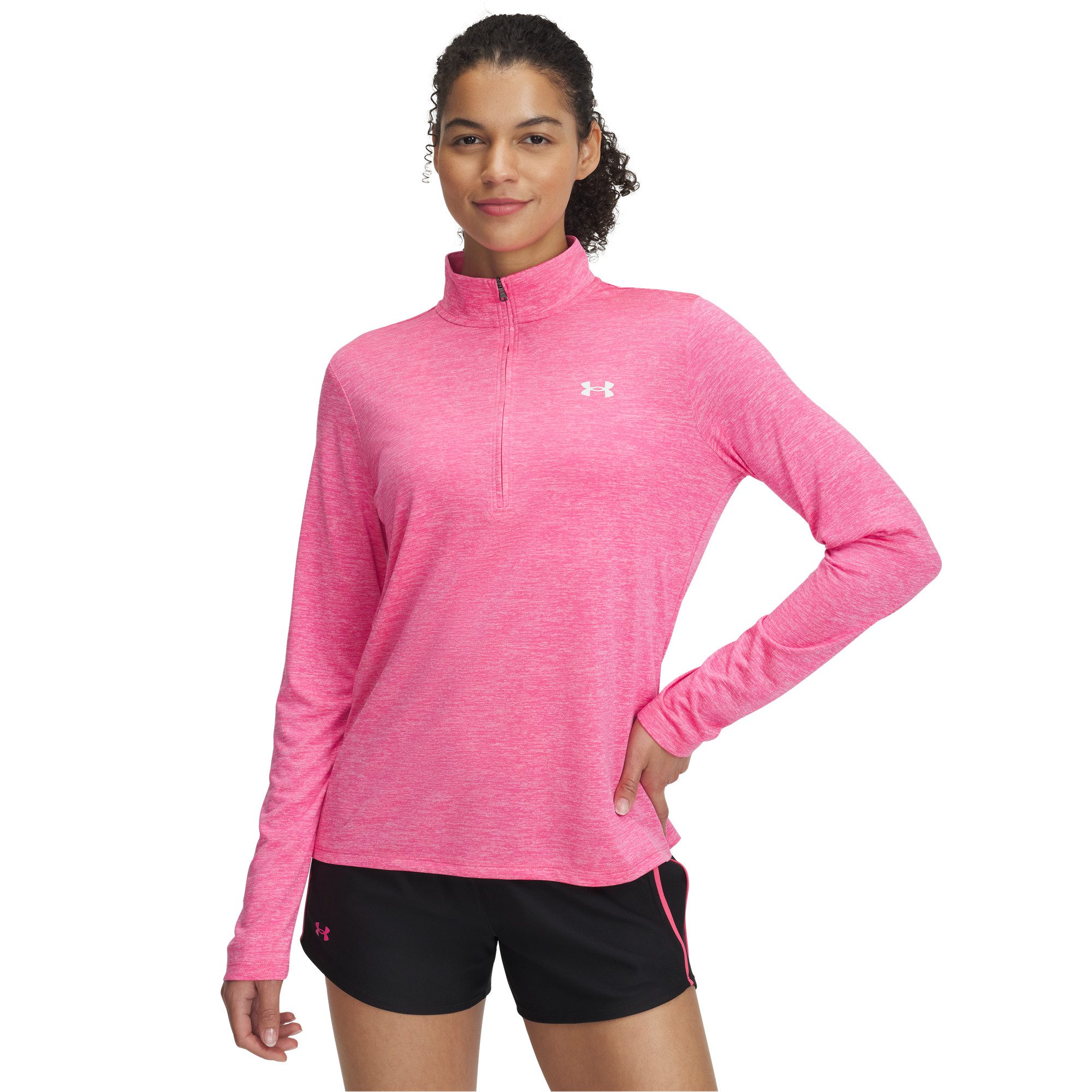 Langarmshirt Under Armour Damen Langarm Shirt Tech 1/2 Zip- Twist 1384225