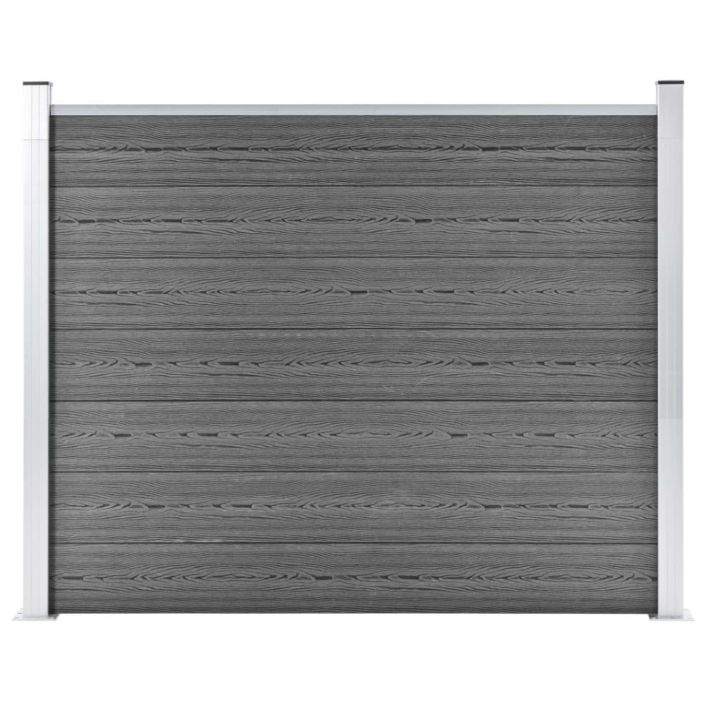 Gartentor Zaunelement WPC 180x146 cm Grau