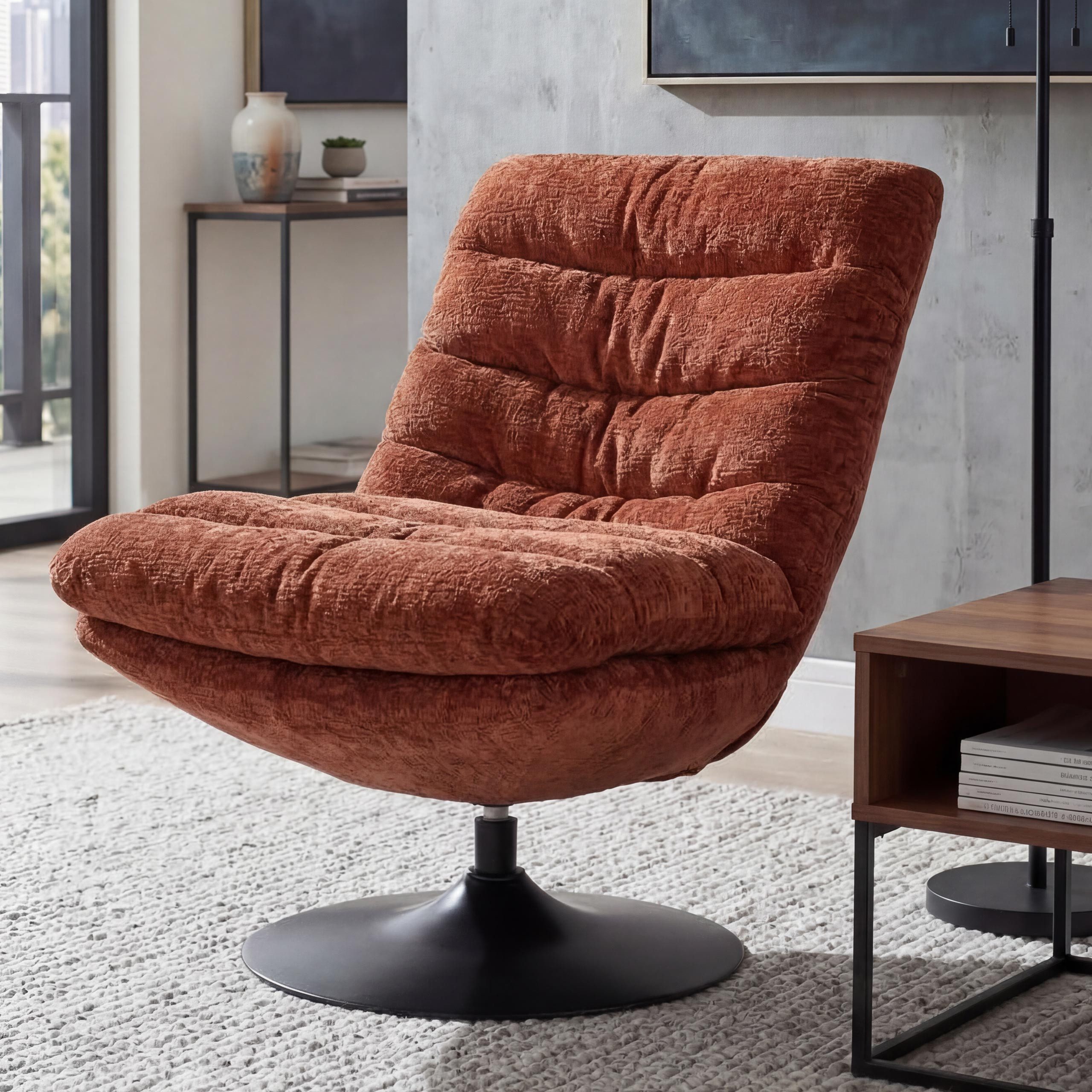 MCW Loungesessel MCW-Q29, Hohe Stoffqualität 470g/m, Abnehmbares Polster mit Klettverschluss