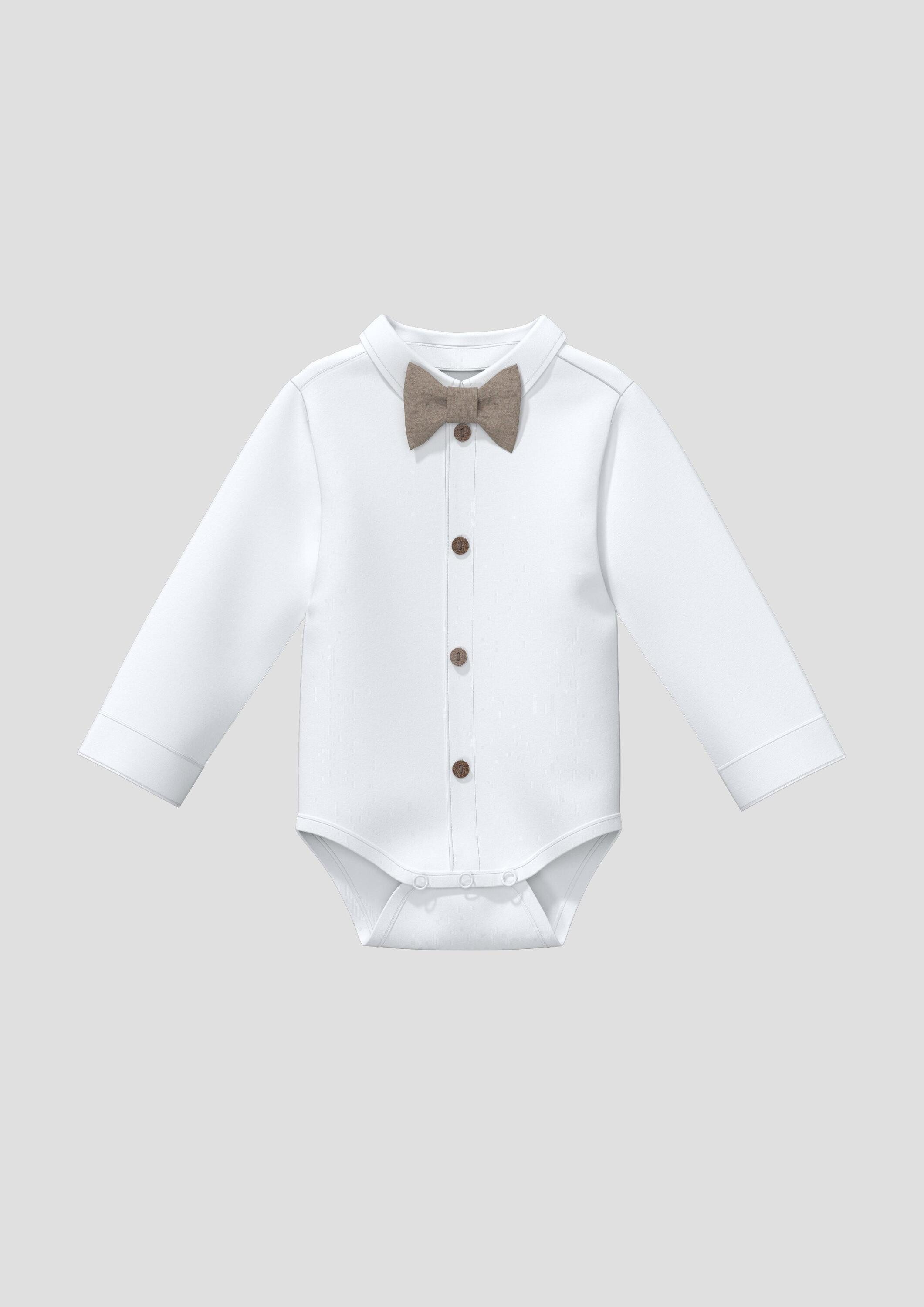 s.Oliver Shirtbody T-Shirt Body Langarmbody mit abnehmbarer Fliege