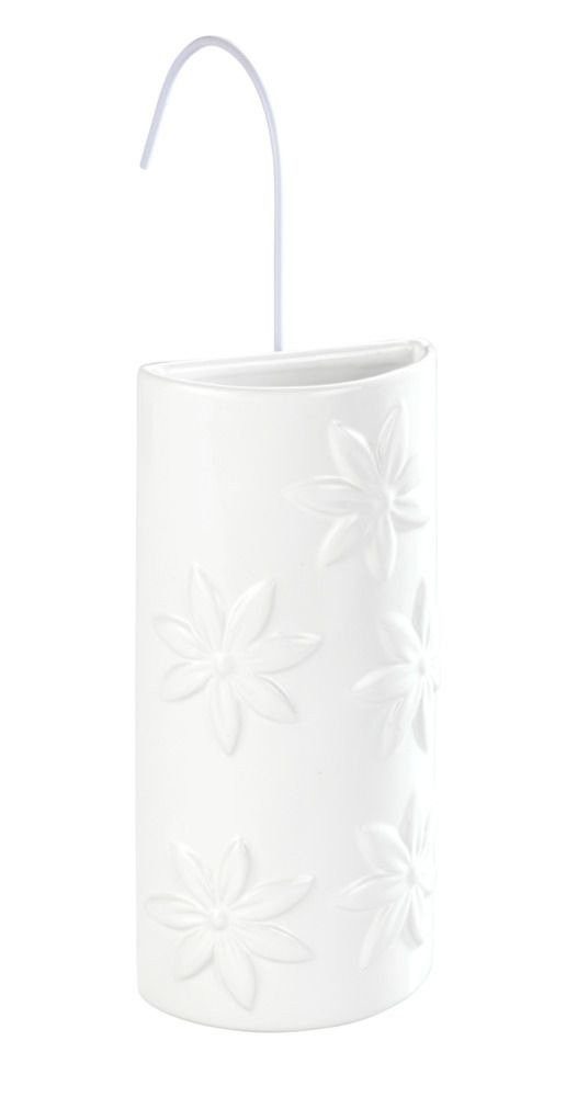 WENKO Luftbefeuchter Luftbefeuchter für Heizkörper, Keramik, weiß in Blumen, WENKO