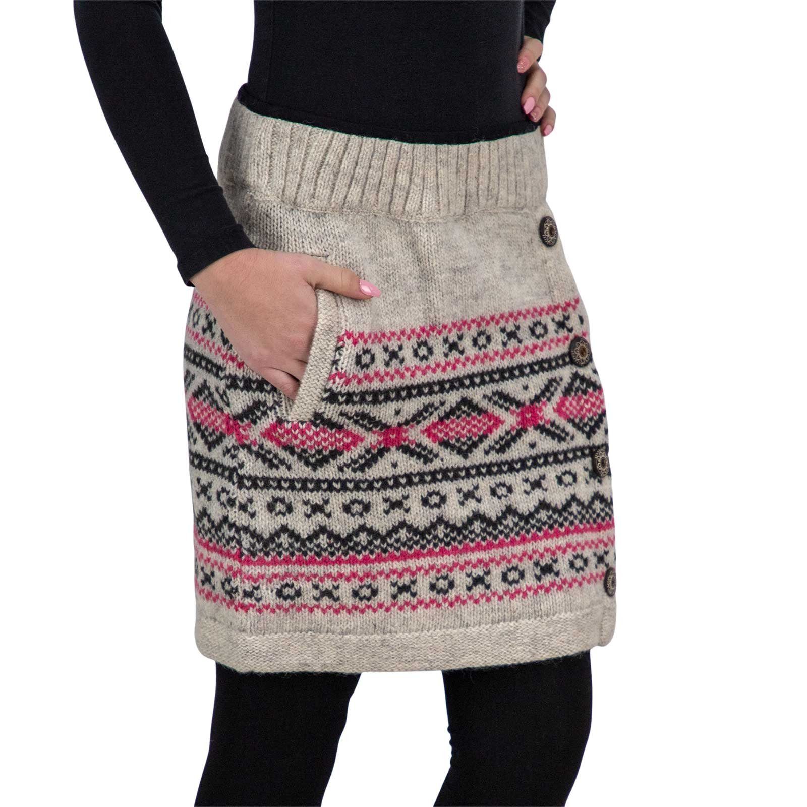 KUNST UND MAGIE Strickrock Bunter Strickrock günstig online kaufen