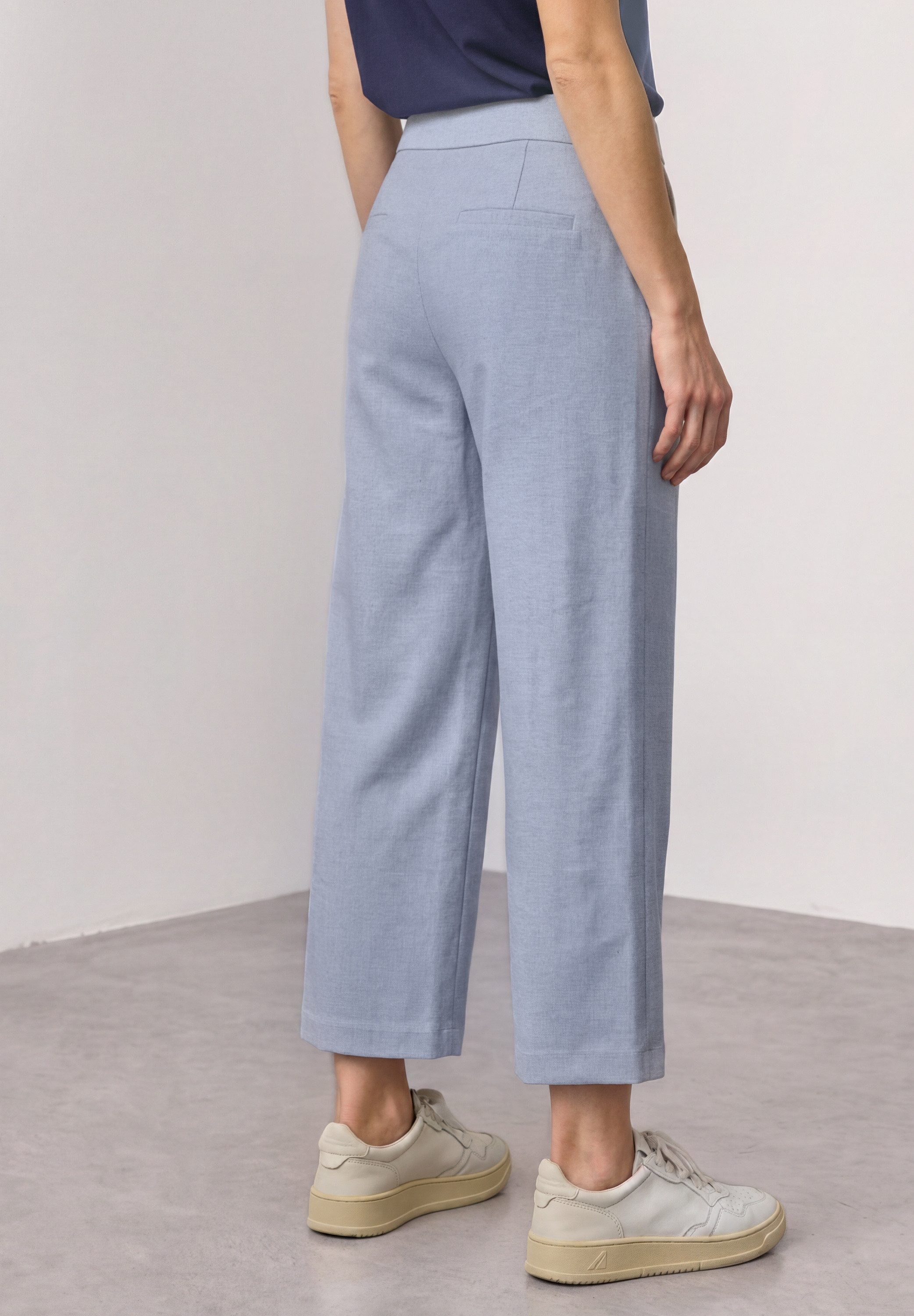 STREET ONE Stoffhose Sommerhose im Culotte-Style mit Schnallendetail
