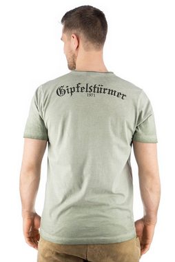 OS-Trachten Trachtenshirt Praiol Kurzarm T-Shirt mit Motivdruck