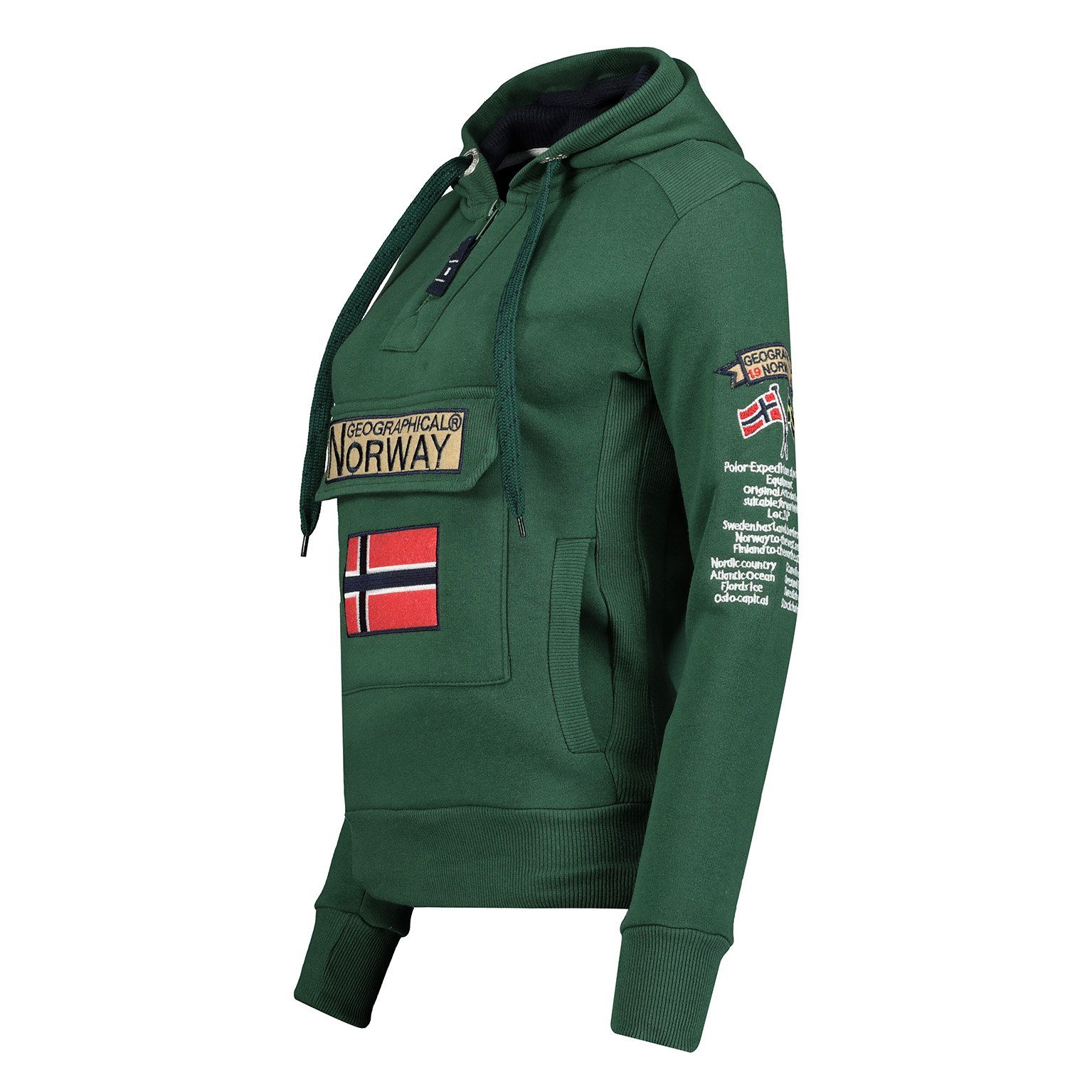 Geographical Norway Kapuzenpullover Gymclass by leyoley mit großer Bauchtas günstig online kaufen