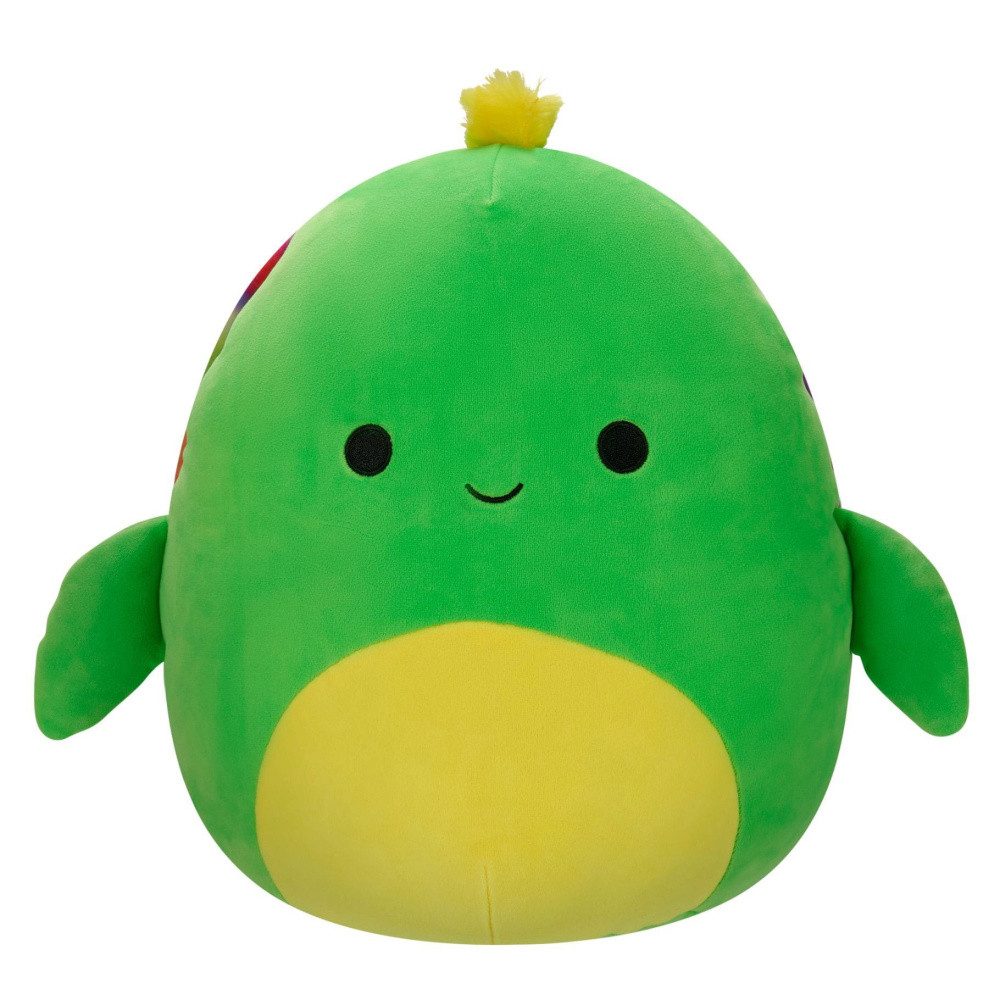 Jazwares Actionfigur Squishmallows Plüschfigur Neon Green Turtle with Neon Tie-Dye Shell La