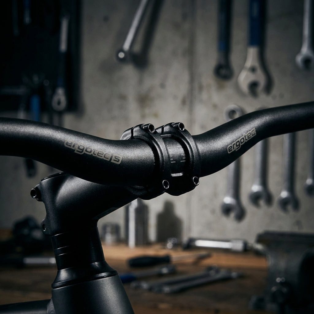 Ergotec Fahrradlenker Ergotec Lenker Riser Bar MAS Ø 31,8 mm 660 mm Rise 14 mm 11° schwarz