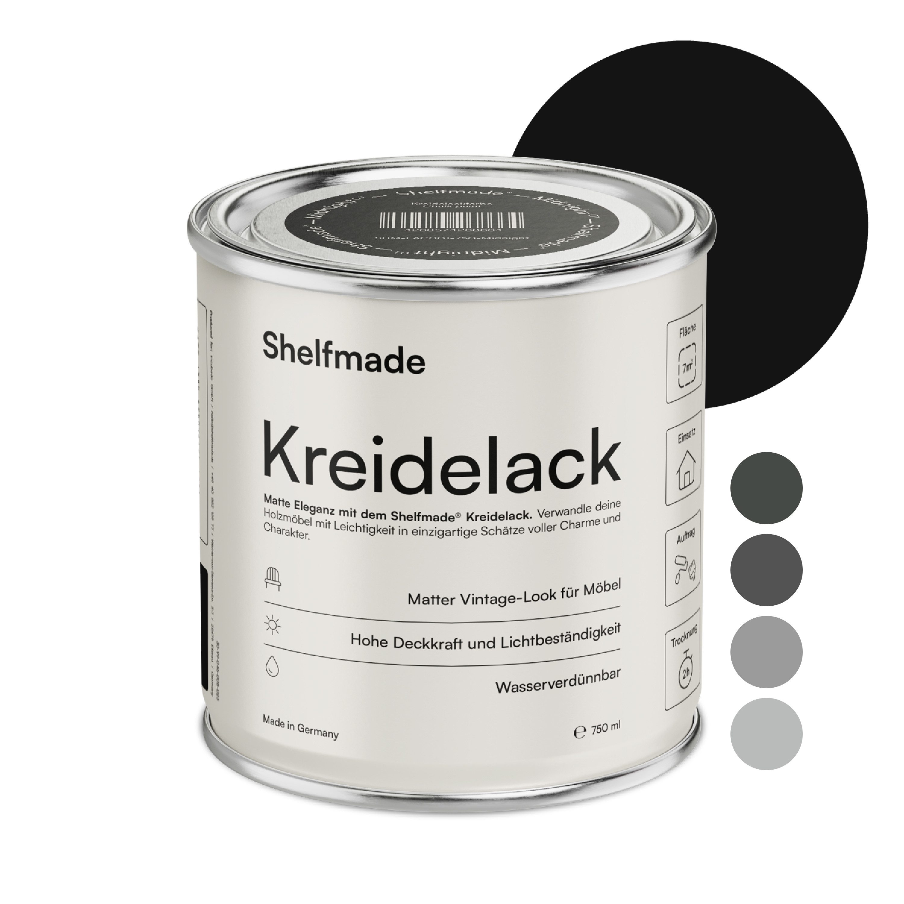shelfmade Kreidefarbe Kreidefarbe Möbel Shabby Chic Holzlack DIY – Chalk Paint m