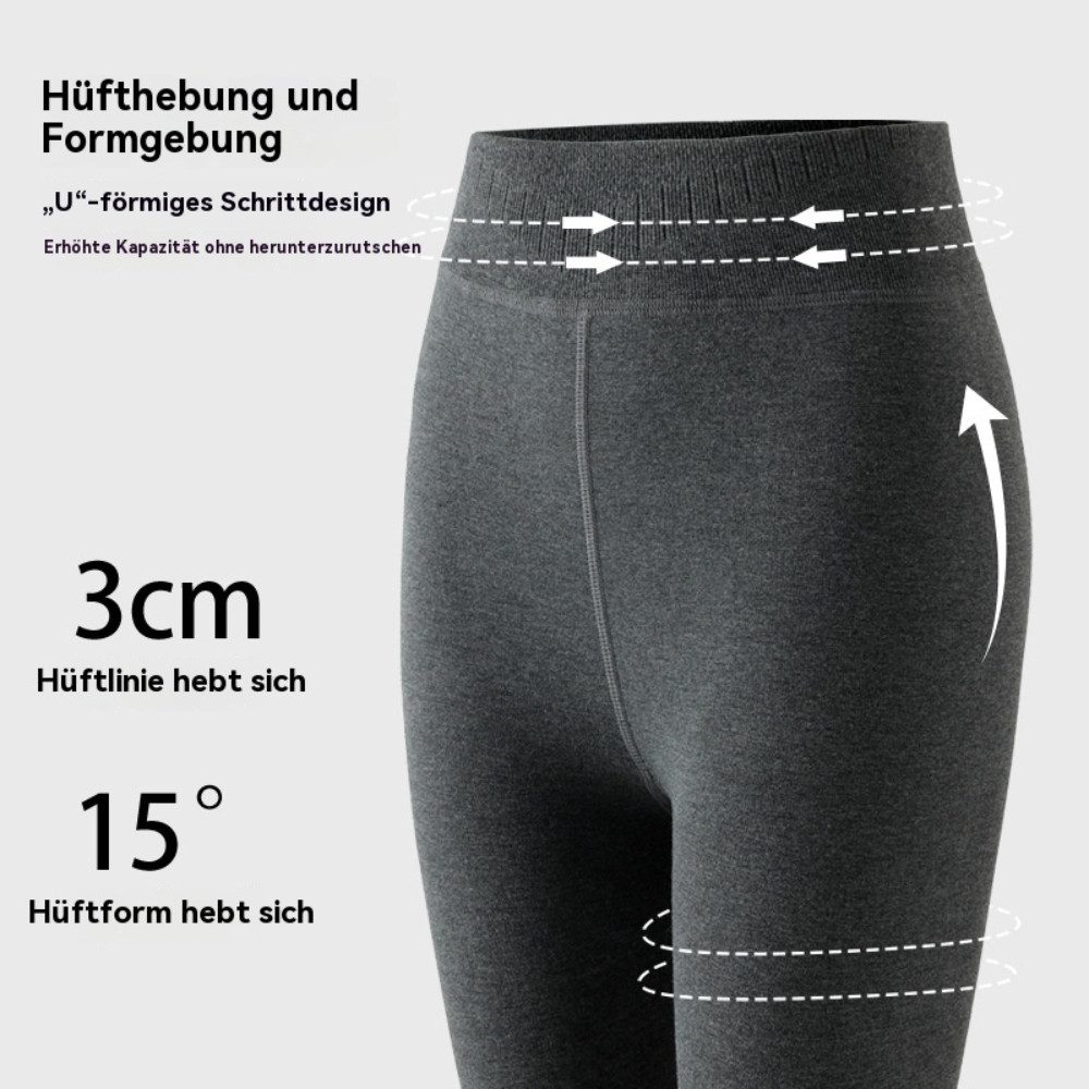 Blusmart Leggings Fleecegefütterte und verstärkte Leggings für Herbst und Winter