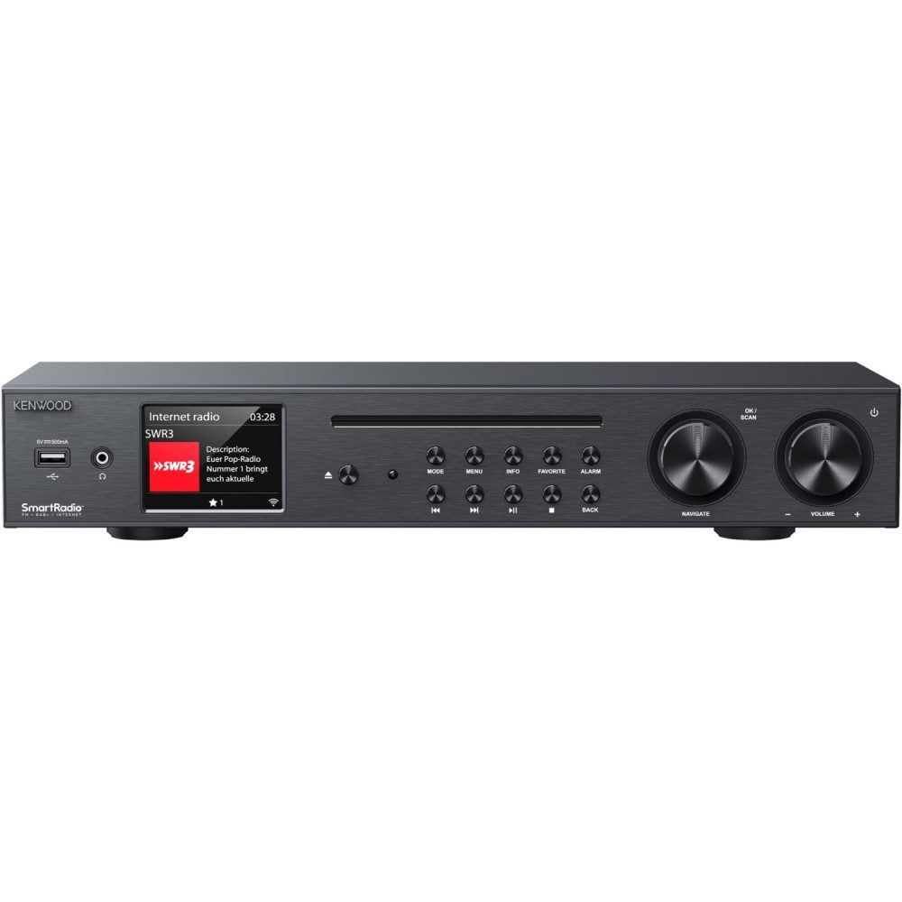Kenwood Kenwood KR-W8000SC-DB CD-Receiver schwarz mit Internetradio CD-Receiver (Tuner für UKW/DAB+, Tuner für UKW/DAB)