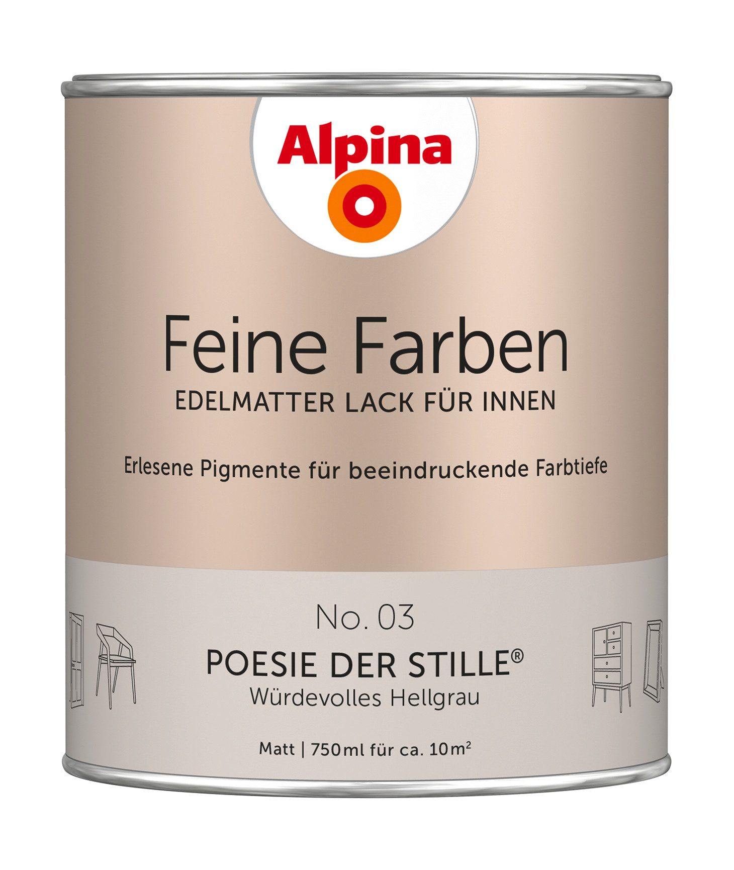 Alpina Lack Feine Farben Lack 750ml