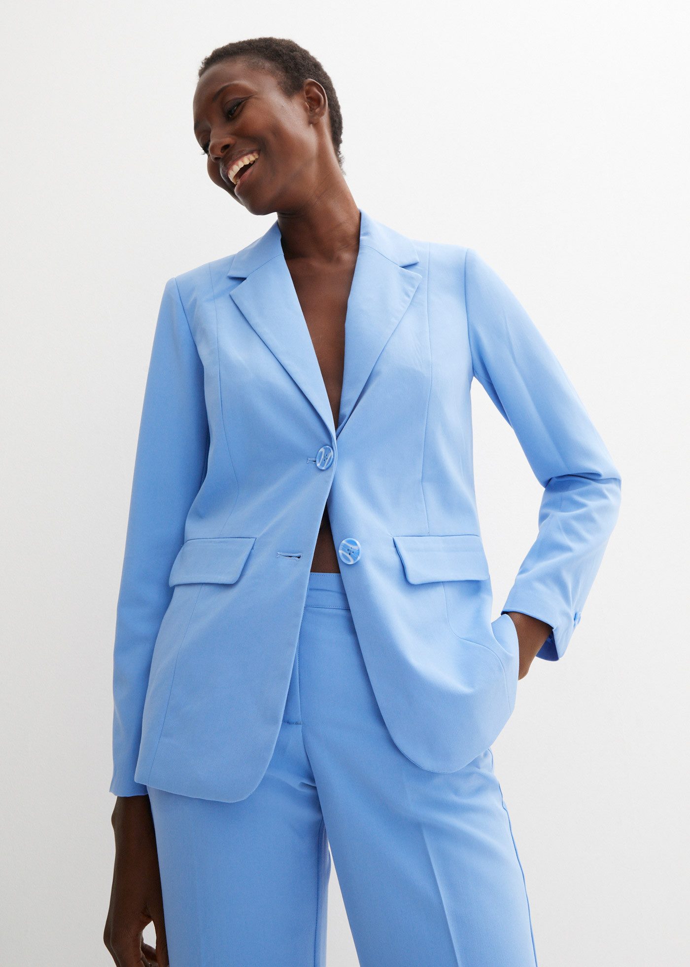 bonprix Hosenanzug (Set, 2-tlg) Regular Fit, mit Elasthan-Anteil, verschiedene Konfektionsgrößen