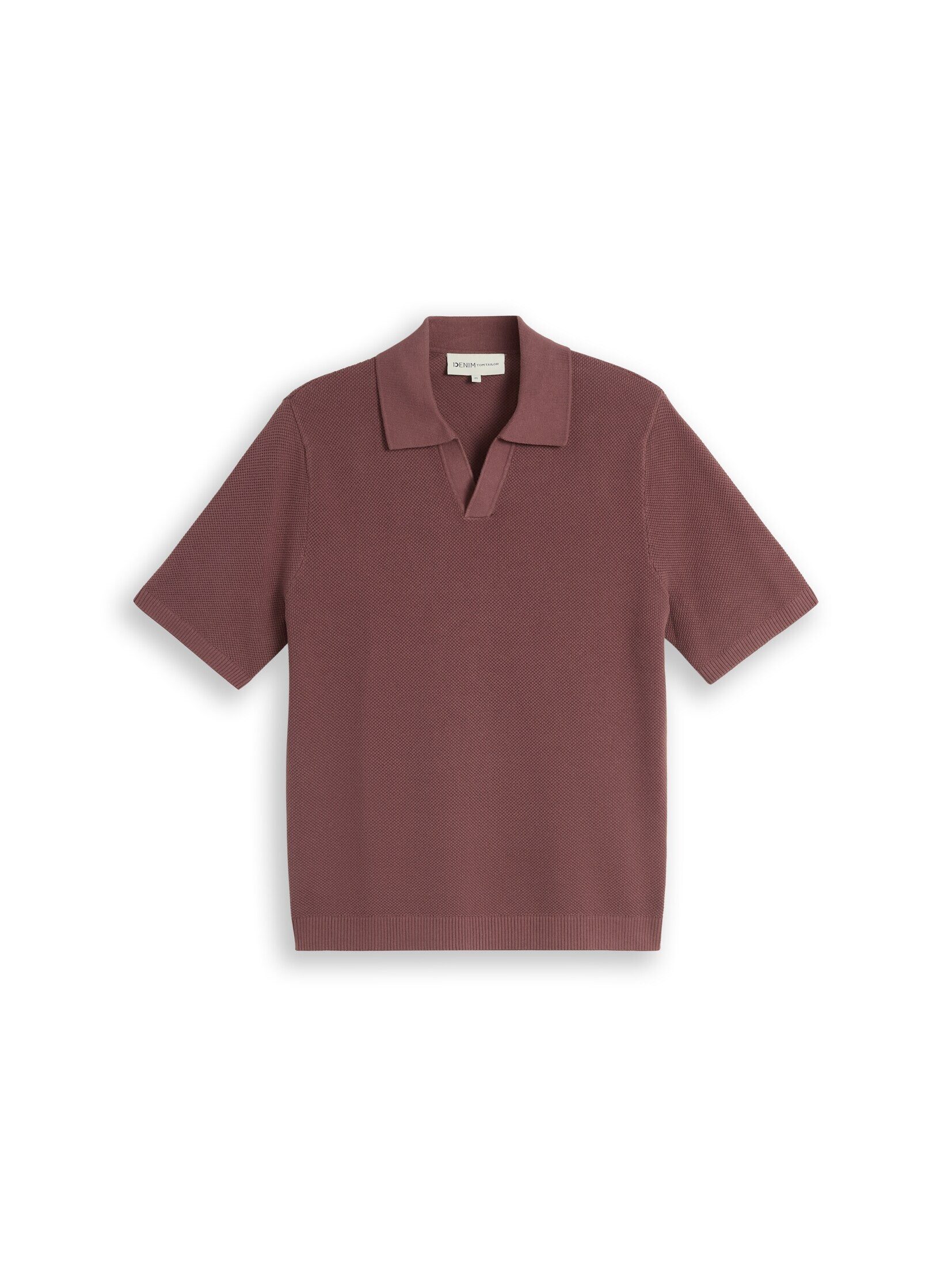 TOM TAILOR Denim T-Shirt Pullover & Strickjacken Piqué Strick-Poloshirt aus Baumwolle