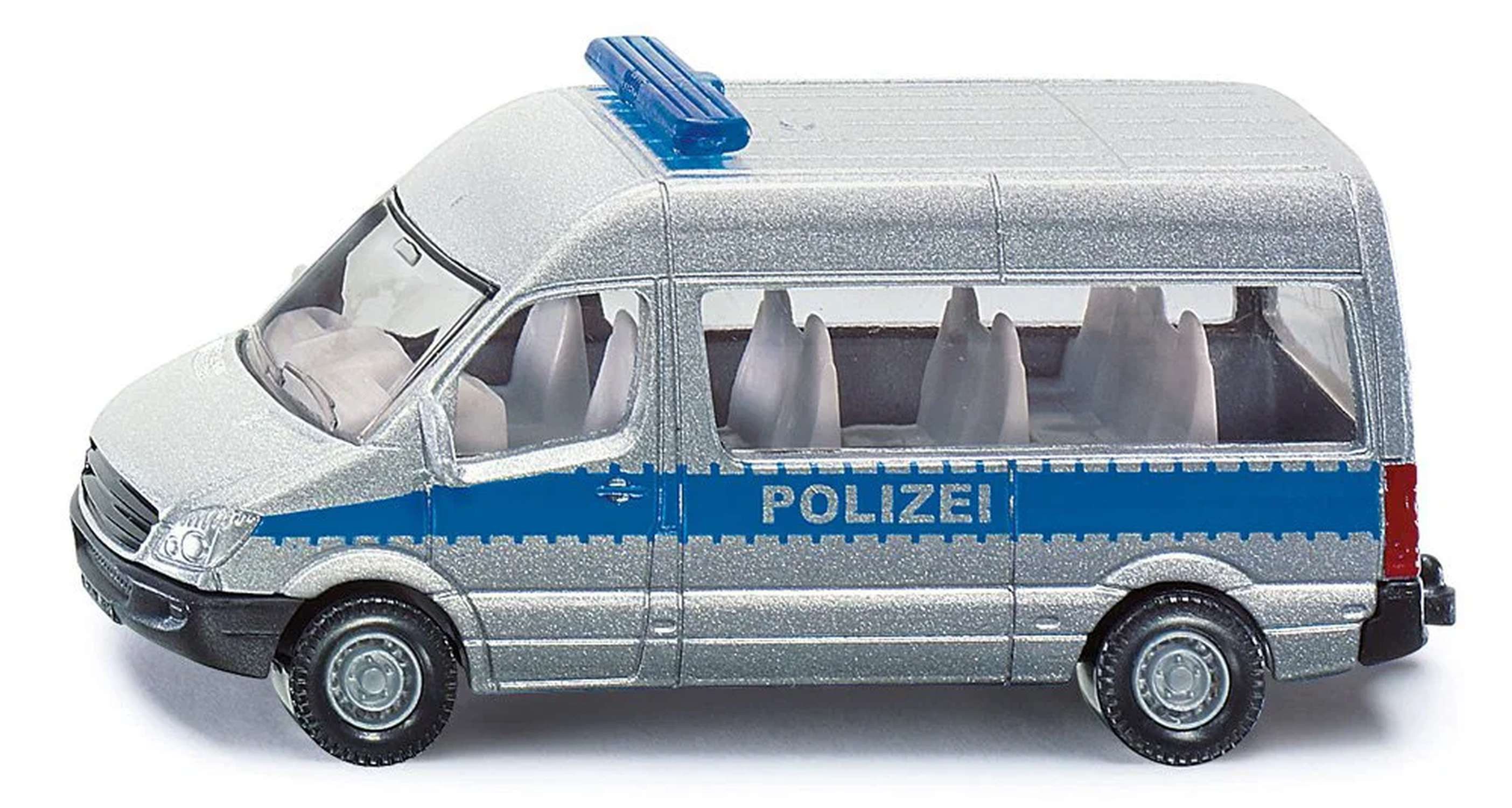 Siku Spielzeug-Auto Polizeibus Einsatzfahrzeug für kleine Polizisten