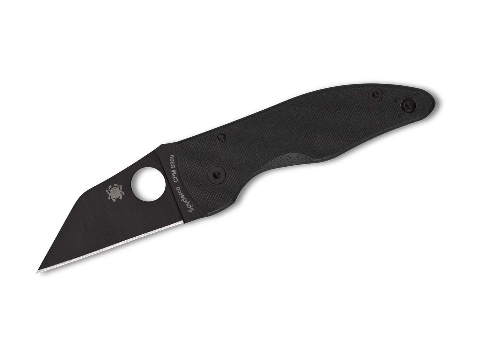 Spyderco Taschenmesser Taschenmesser MicroJimbo G10 Black Blade PlainEdge