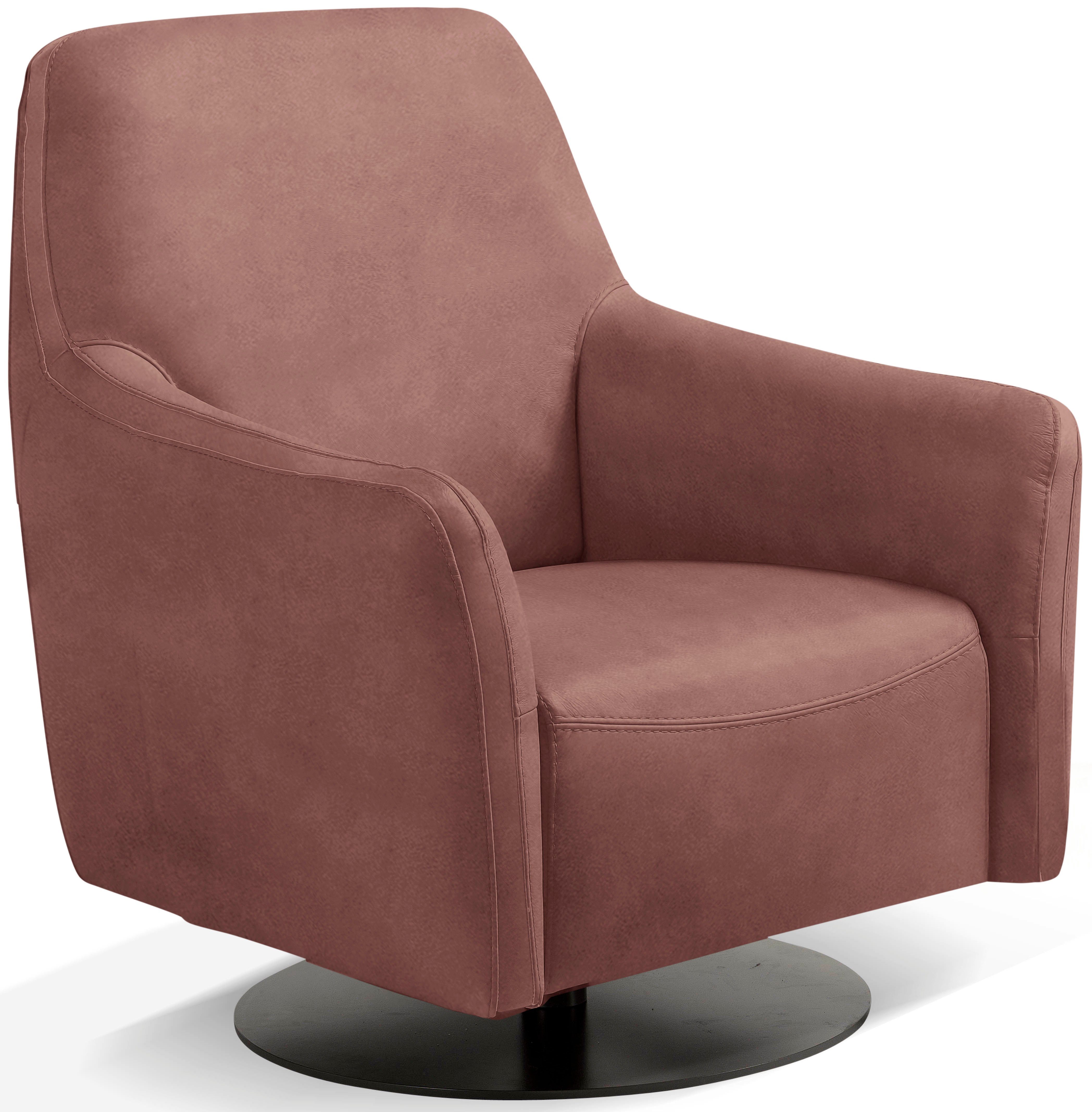 Egoitaliano Sessel Felicity Drehsessel mit Wippfunktion, kompakt und bequem, Loungesessel, Solitärsessel drehbar mit Wipp-Funktion