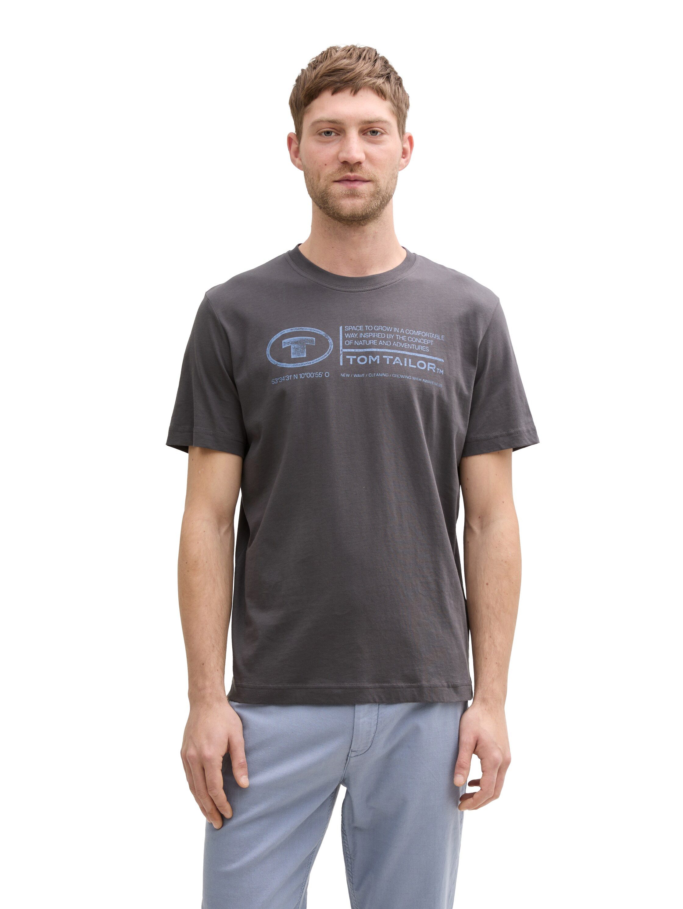 TOM TAILOR T-Shirt (Packung, 2-tlg) mit Logo Print günstig online kaufen