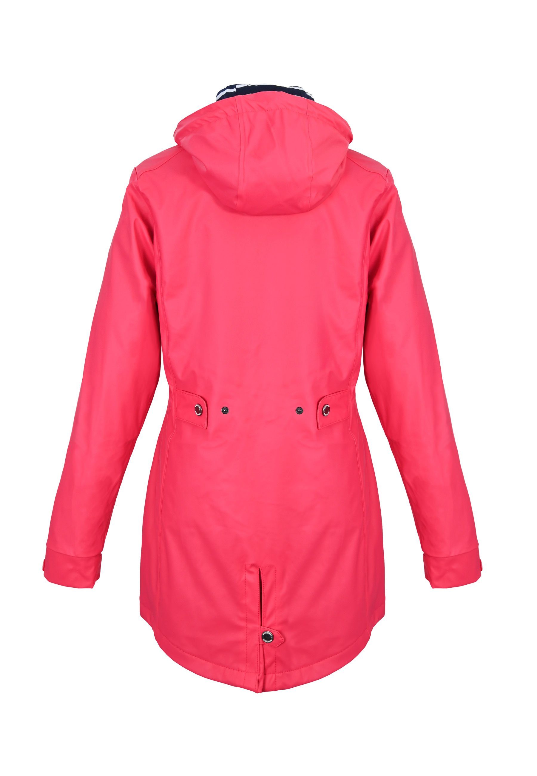 pink azalea Regenmantel Friesennerz verstellbaren Regenjacke Kapuze mit Regenliebe taillierter