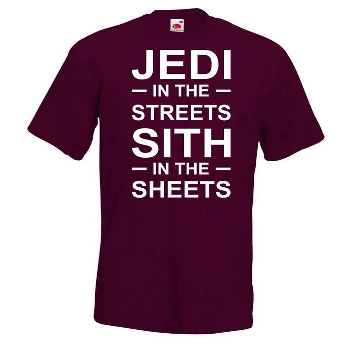 Youth Designz T-Shirt Jedi in the Streets Herren Shirt mit trendigem Serien Frontprint