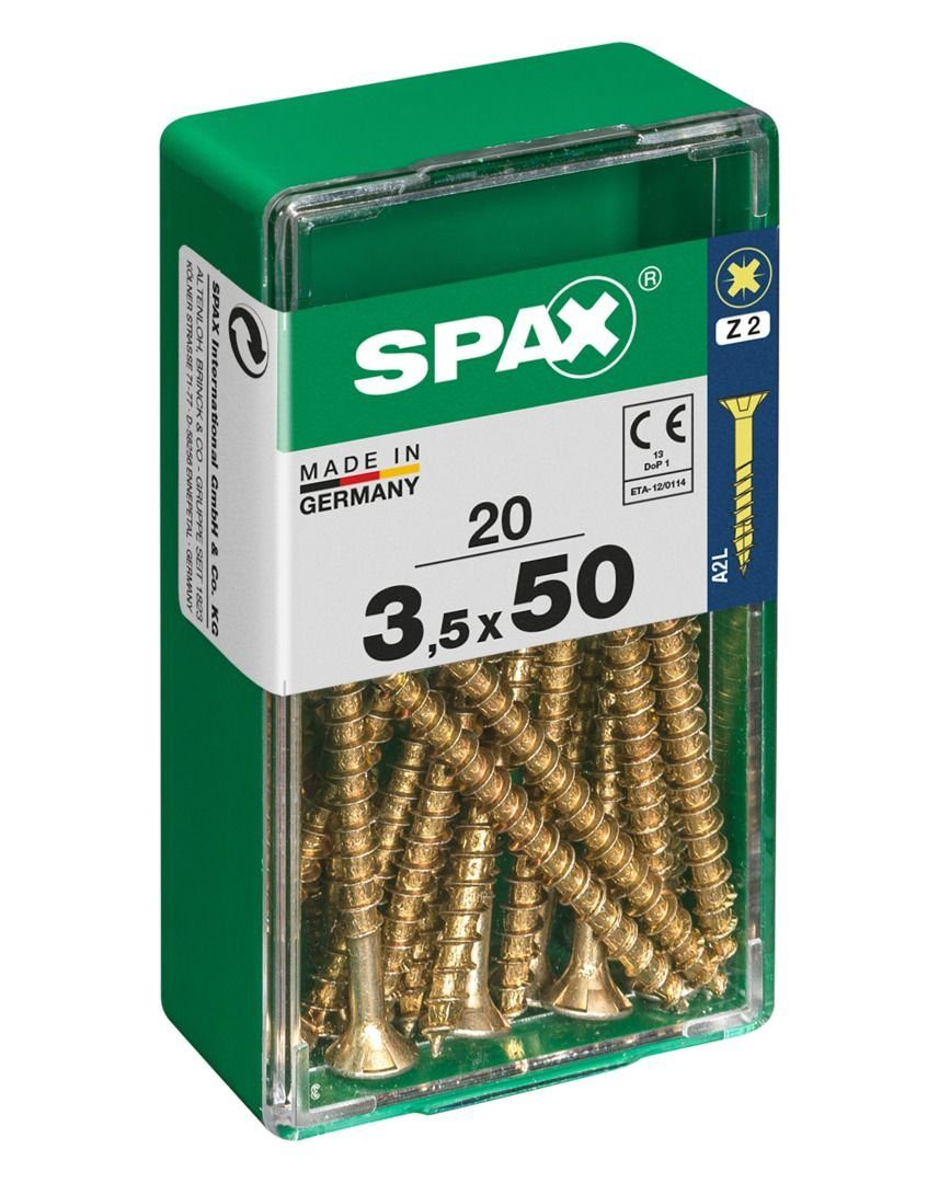 Holzbauschraube mm - SPAX PZ 20 x Spax 2 3.5 50 Stk. Universalschrauben
