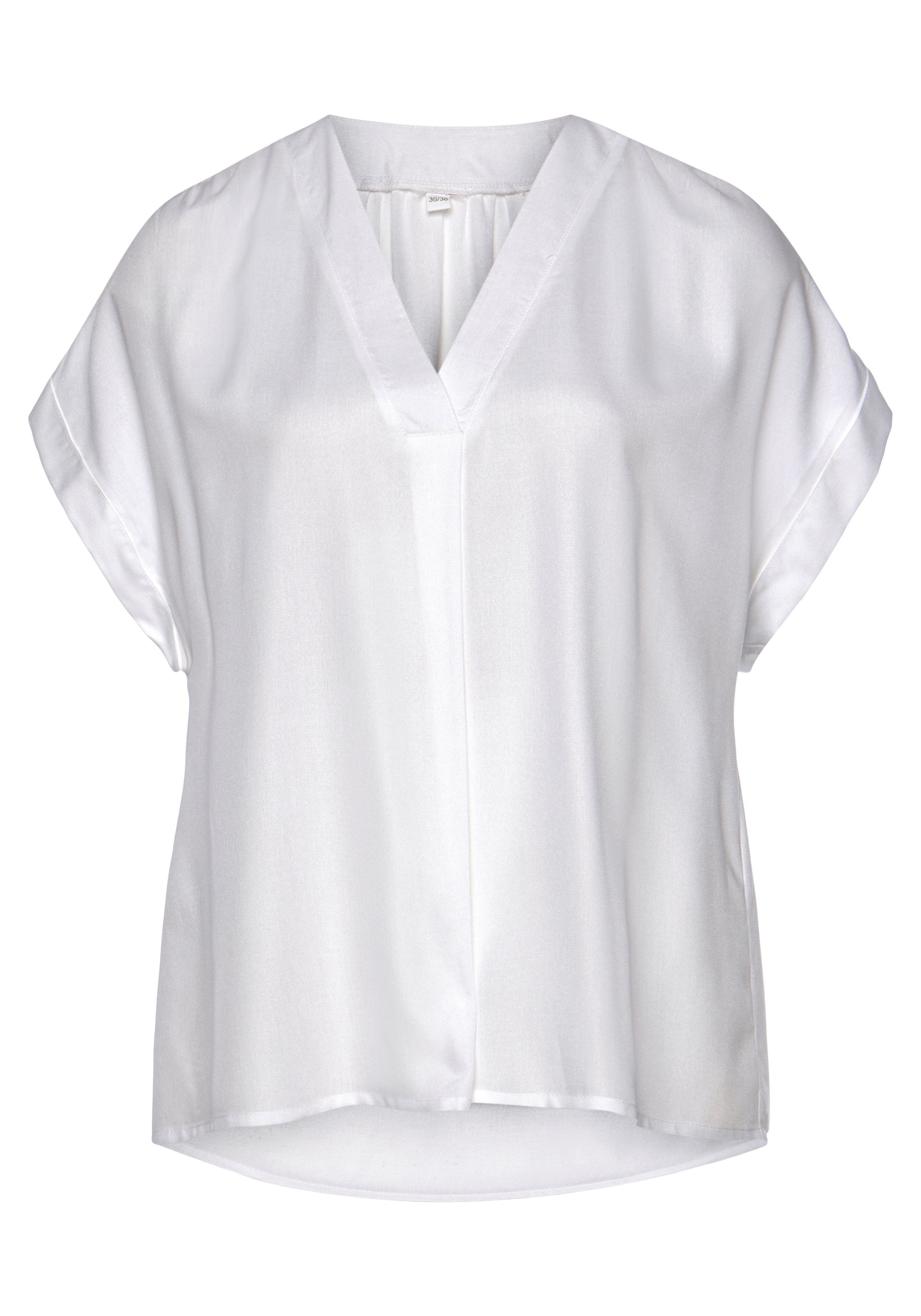 Vivance Kurzarmbluse in lockerem Schnitt, Damenbluse, casual, Business-Look