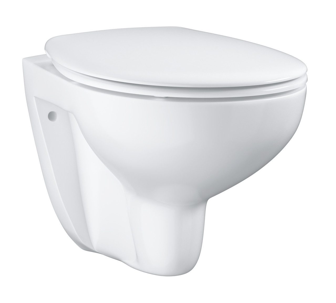 Tiefspül-WC Grohe Wand-Tiefspül-WC Bau weiß, spülrandlos