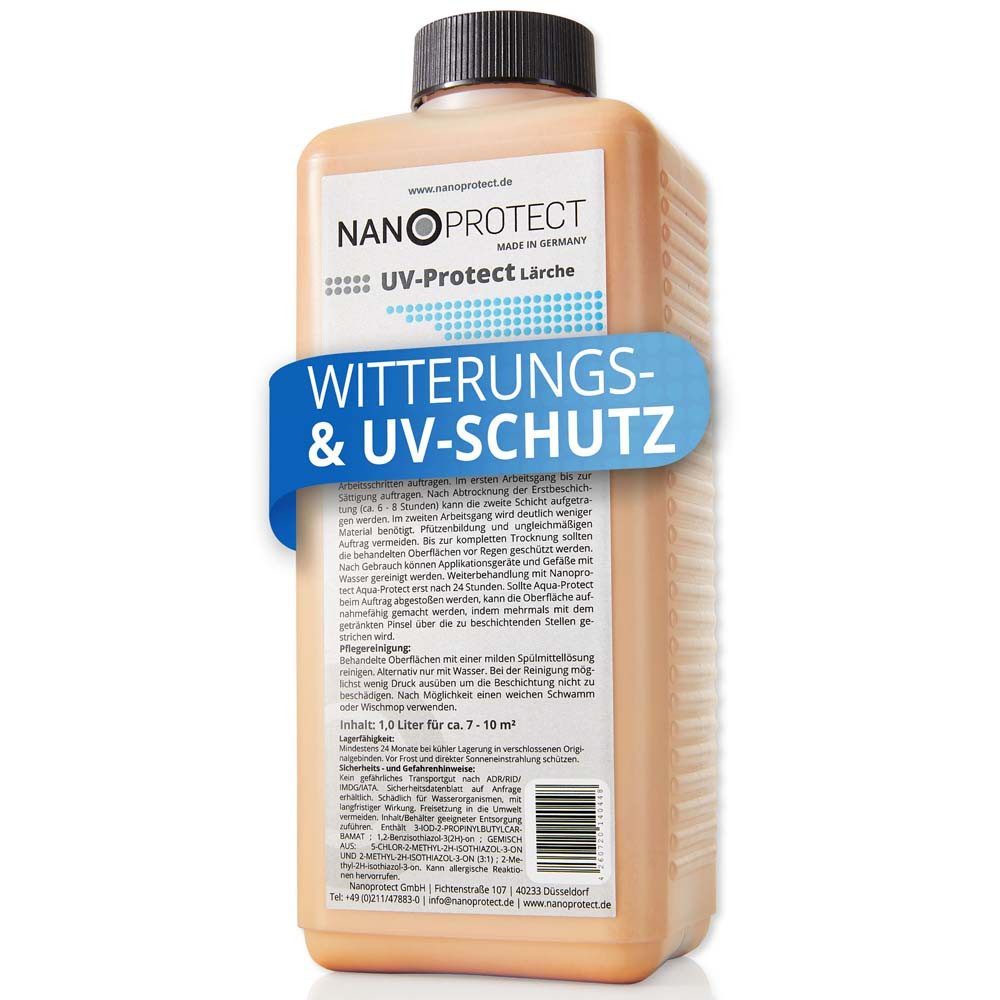 Nanoprotect Holzöl UV-Protect Lärche - 1 Liter - Witterungsschutz
