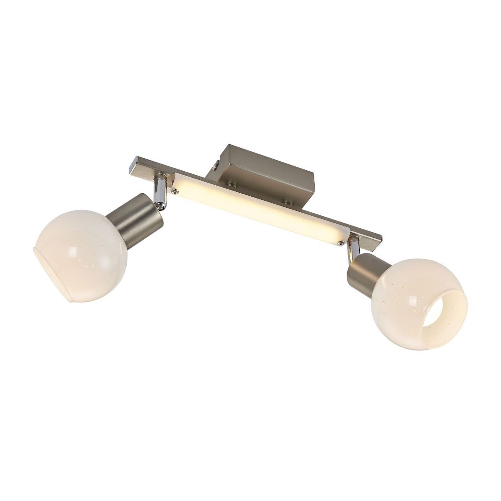 bmf-versand Deckenleuchte Nino Deckenlampe Deckenleuchte Flammig LED 2 Deckenstrahler Leuchten