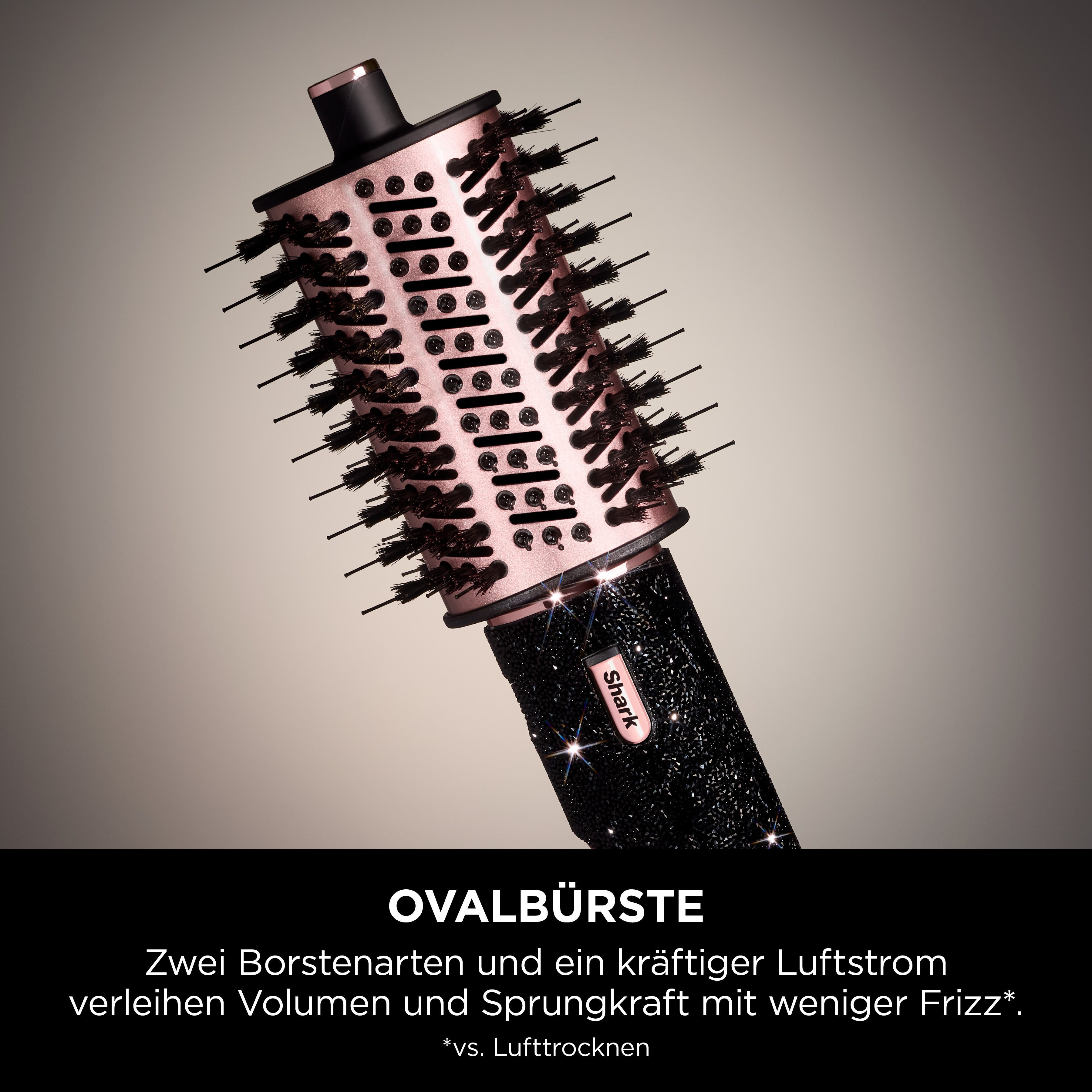Shark Multihaarstyler FlexStyle 5-in-1 Haarstyler und -trockner - Black Diamond HD446JBEU, Mit einer Drehung vom leistungsstarken Haartrockner zum Styler