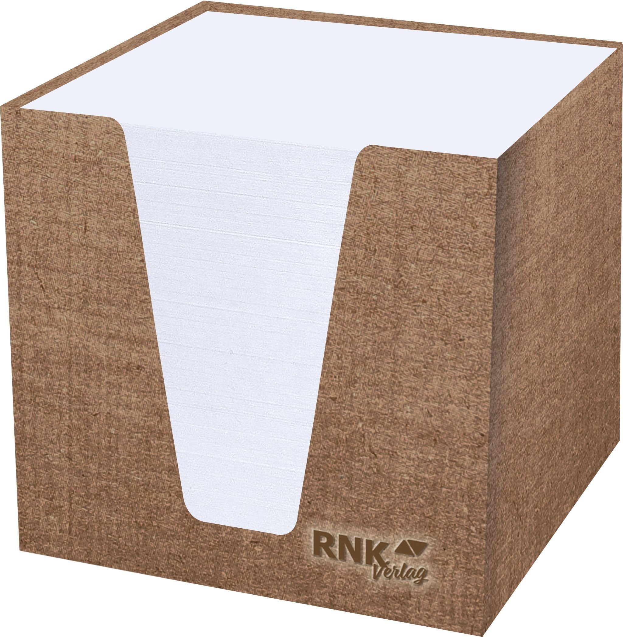 RNK Verlag Formularblock RNK-Verlag Zettelbox Eco weiß inkl. ca. 900 Notizzettel weiß