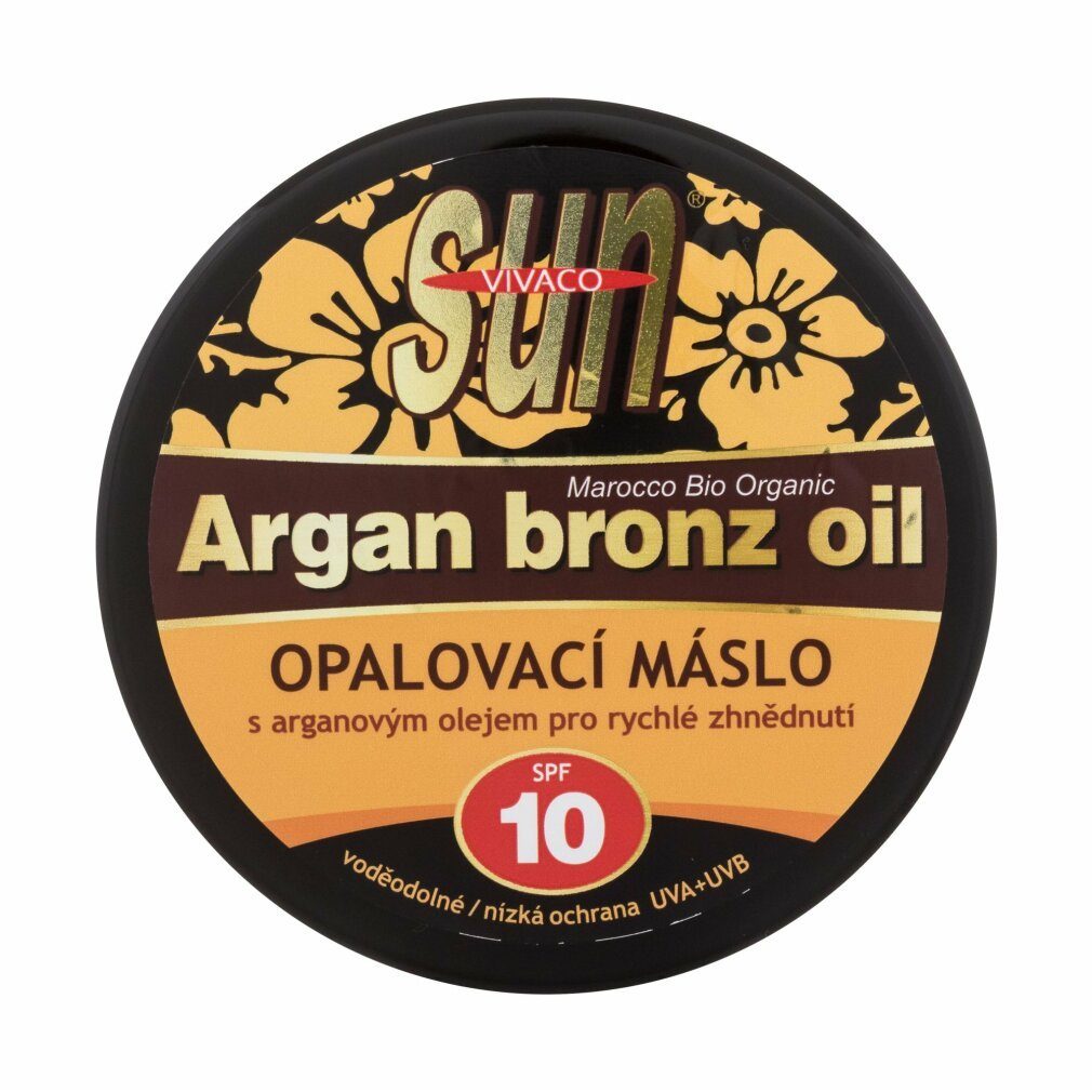 Vivaco 10 SPF Körperpflegemittel SUN Bio-Arganöl 200 Vivaco mit ml Bräunungsbutter