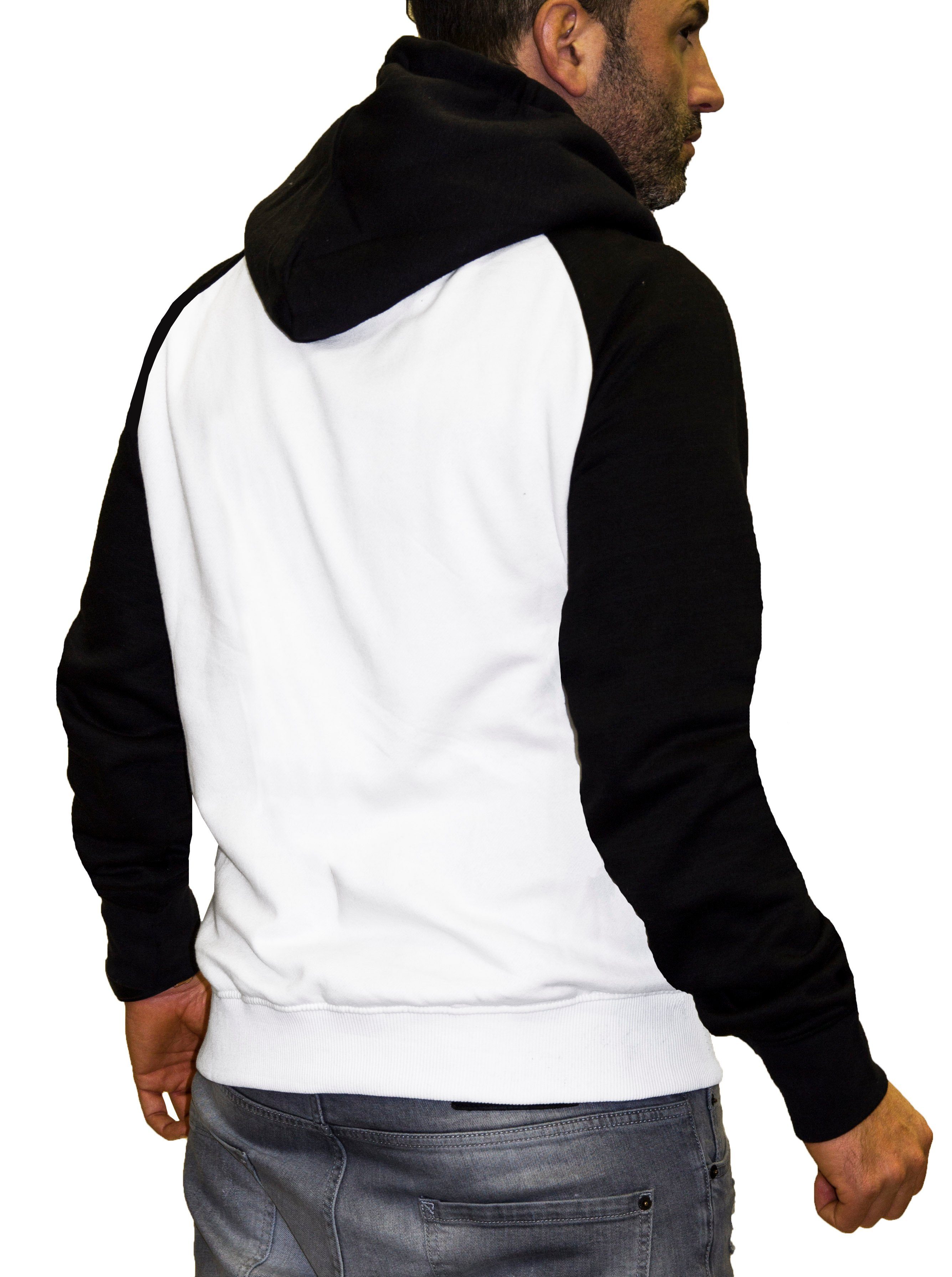 RMK Kapuzenpullover Herren Hoodie Langarmshirt Kapuze Basic Longsleeve Taschen