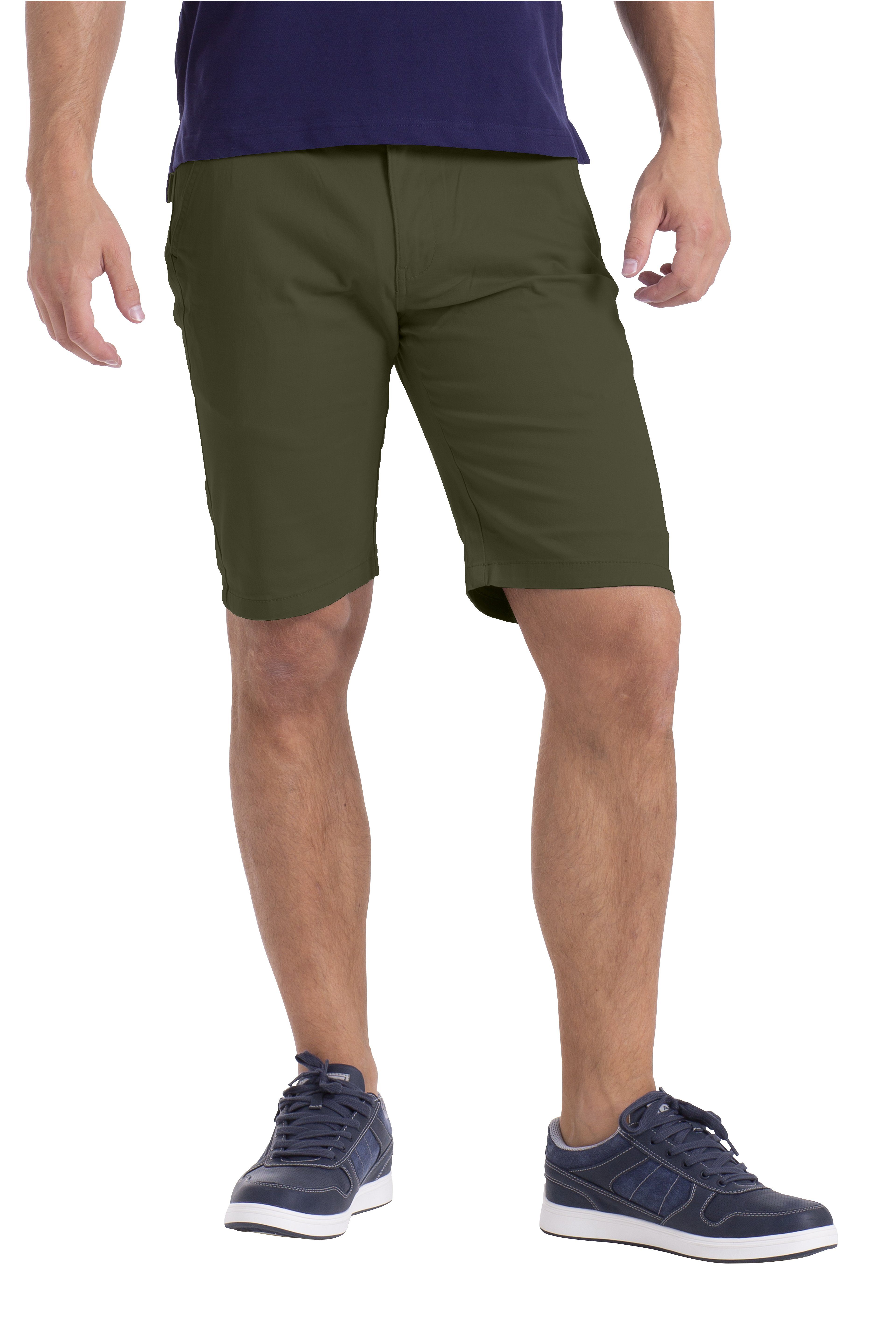BlauerHafen Chinoshorts Herren Stretch Chino Shorts Slim Fit Bermuda Hose S günstig online kaufen