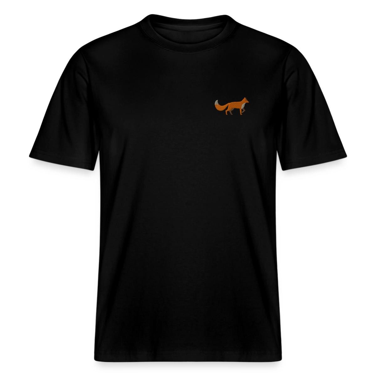 Spreadshirt T-Shirt Gestickter Fuchs Im Wald Tiermotiv Geschenk Relaxed Fit Unisex T-Shirt (1-tlg)