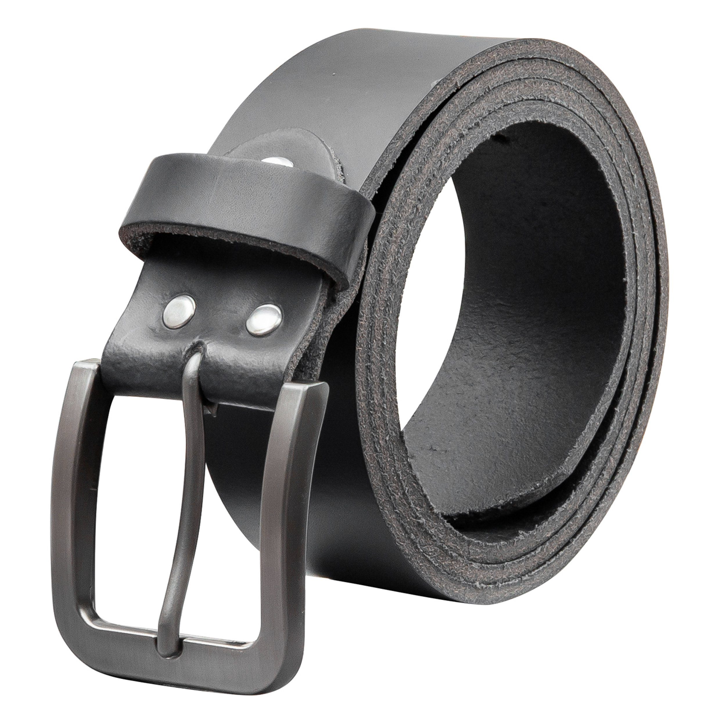 Ledergürtel OM520-PL-Schwarz