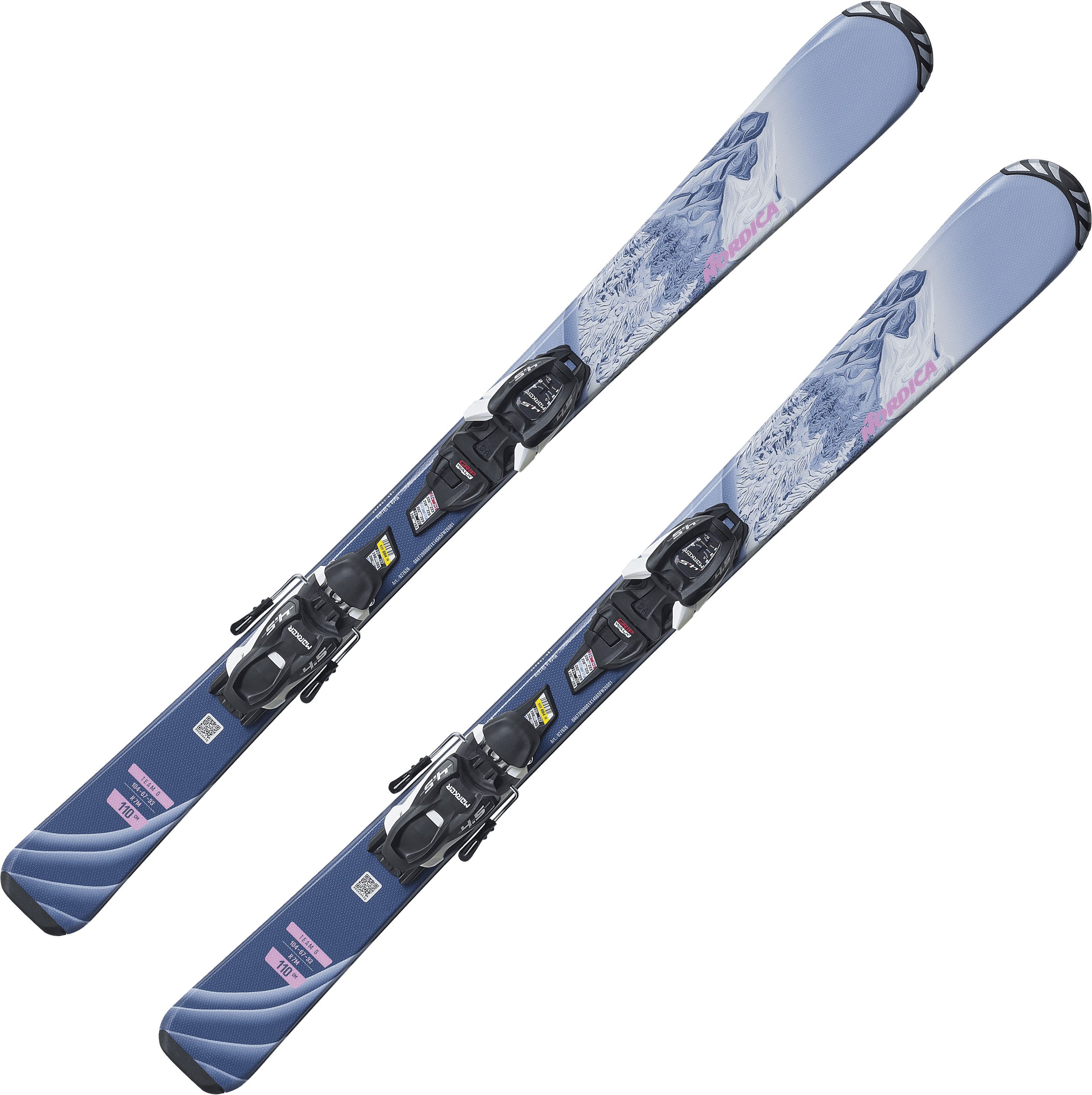 Nordica Ski TEAM G(100-140)+J4.5 FDT 001 BLAUBEER/ROSA