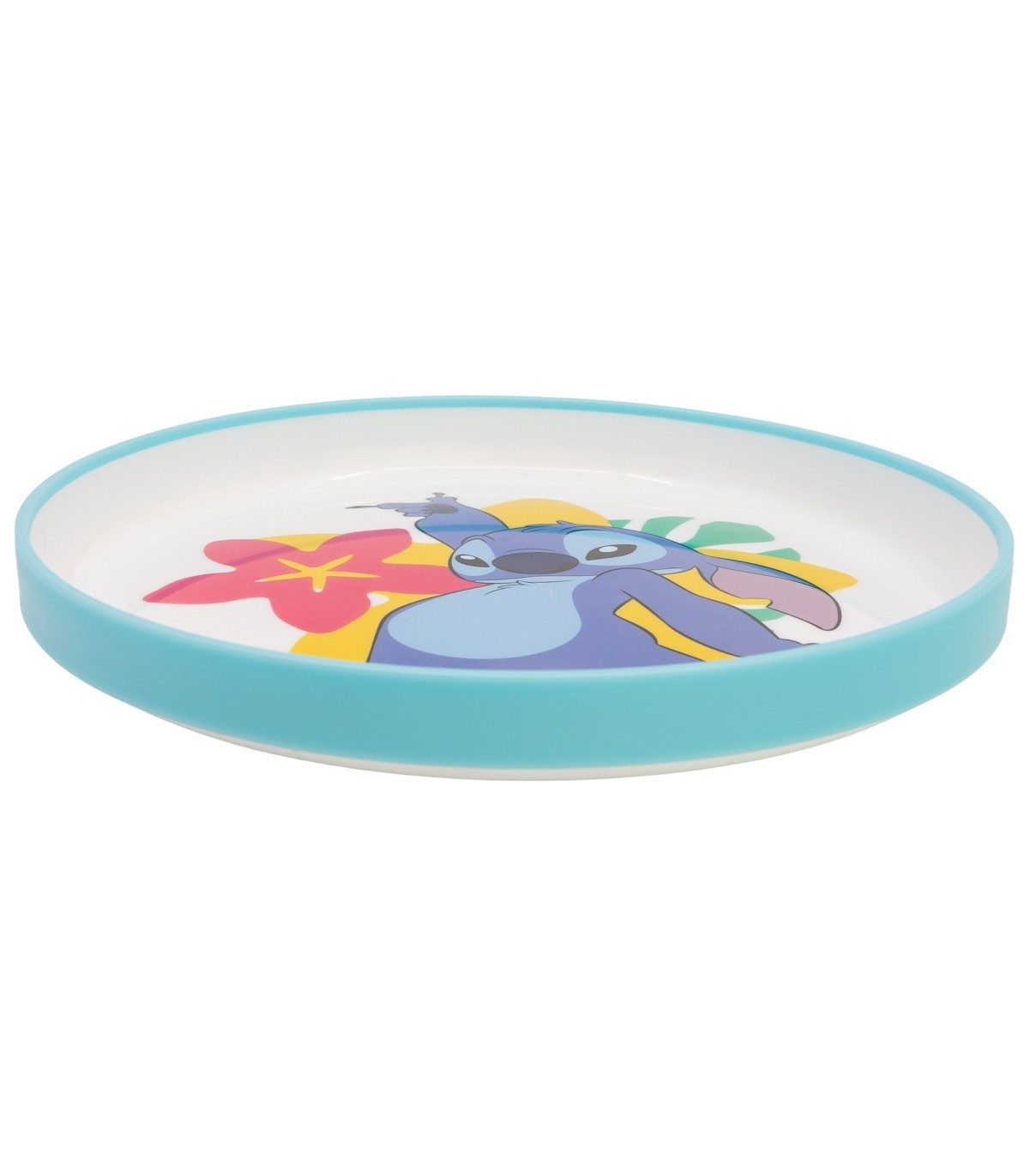 Disney Teller Stitch Kinder Teller Basis Premium Bicolor für Esstisch und Alltag