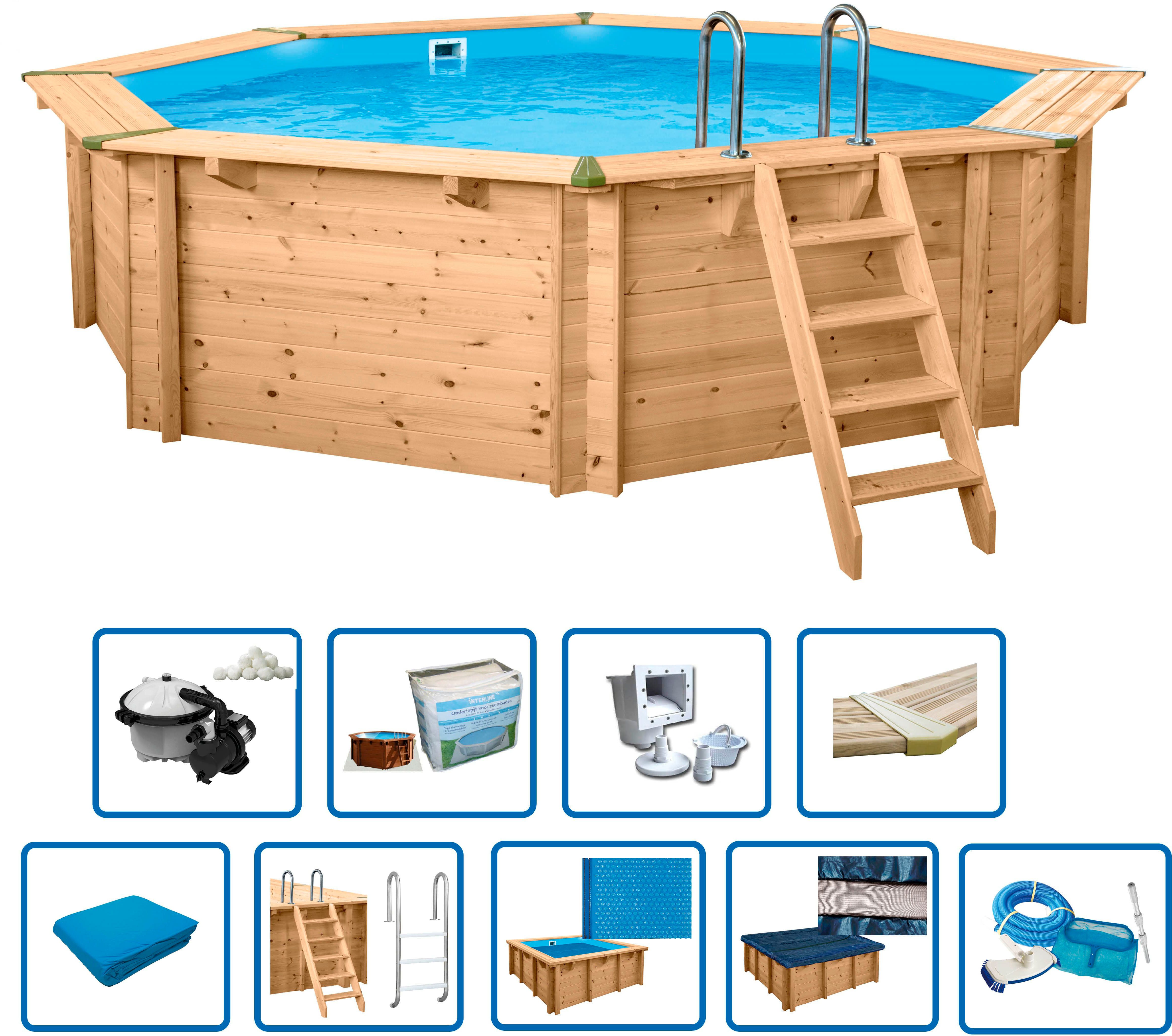 Interline Pool Java Premium (Set, 10-tlg), 530x530x136 cm