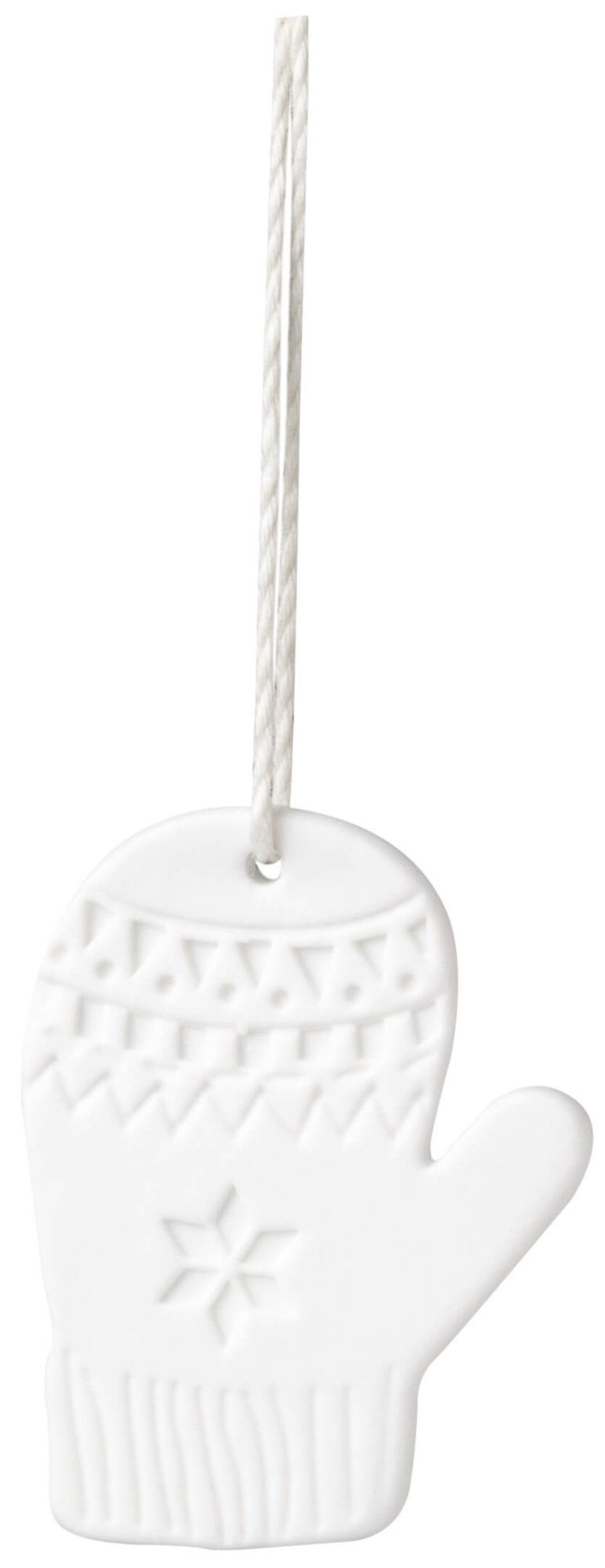 Räder Design Christbaumschmuck Porzellananhänger Handschuh