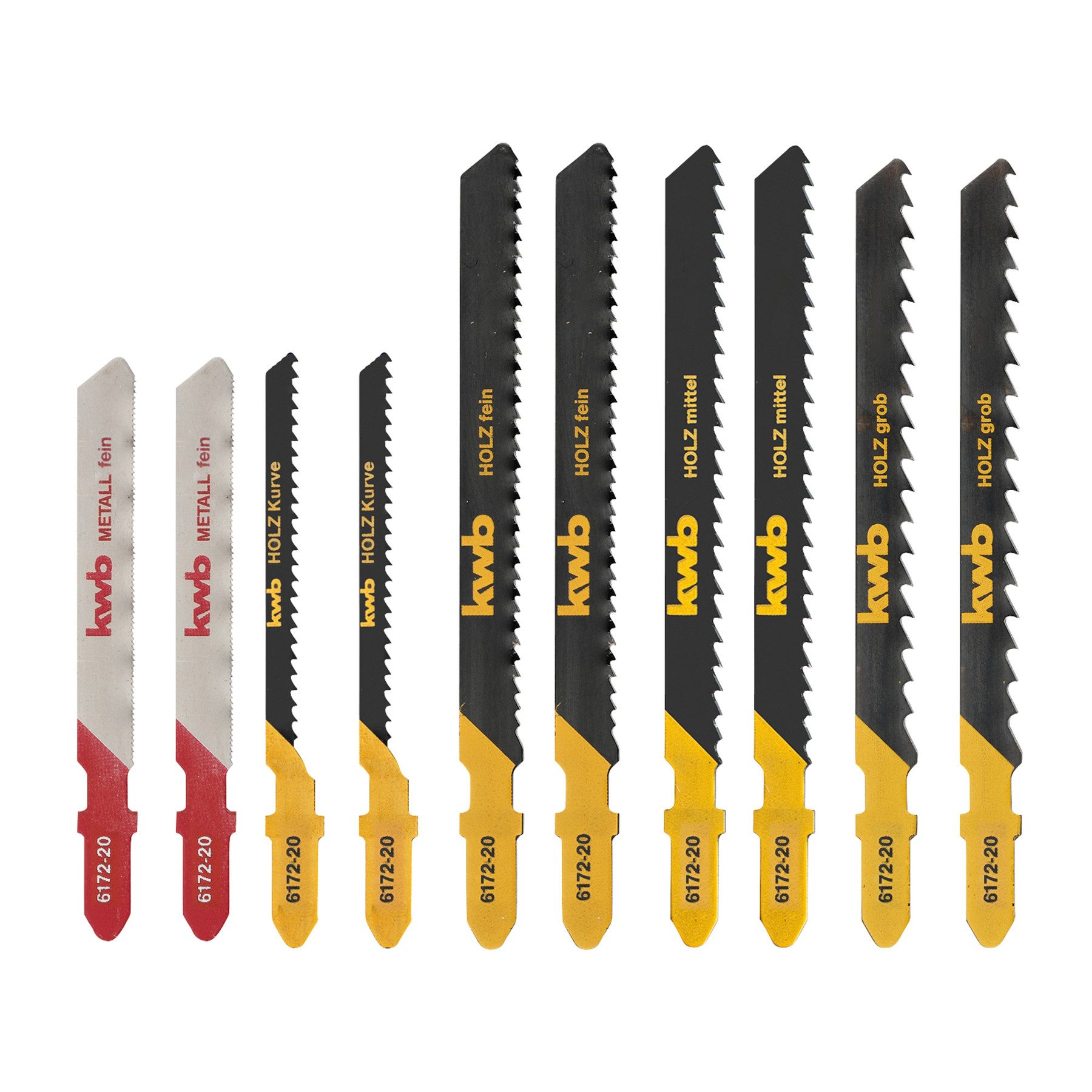 kwb Stichsägeblatt KWB Stichsägeblätter-Set, 617220, 10-teilig günstig online kaufen