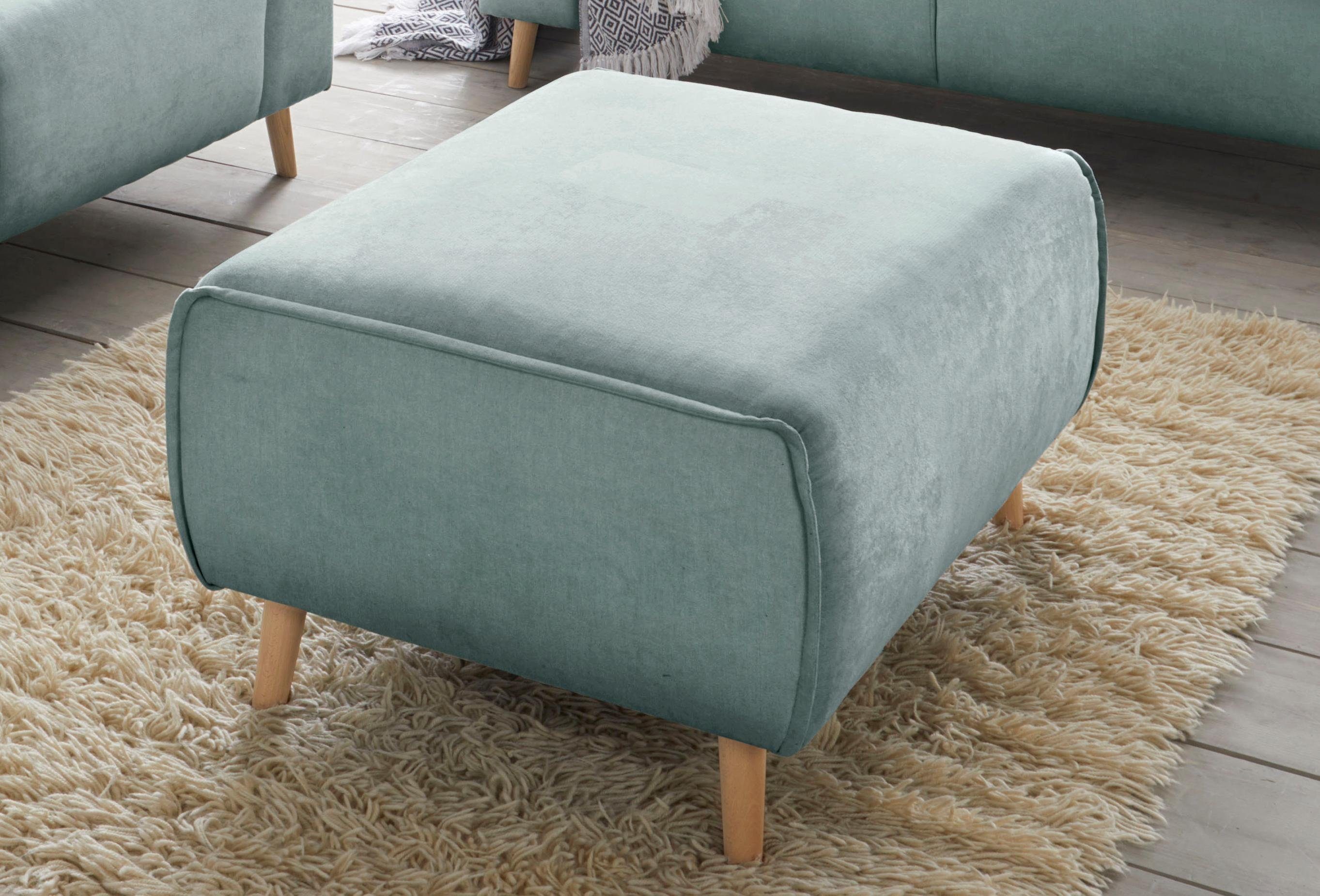 Home affaire Hocker Janek, mit Keder in scandinavischem Design günstig online kaufen