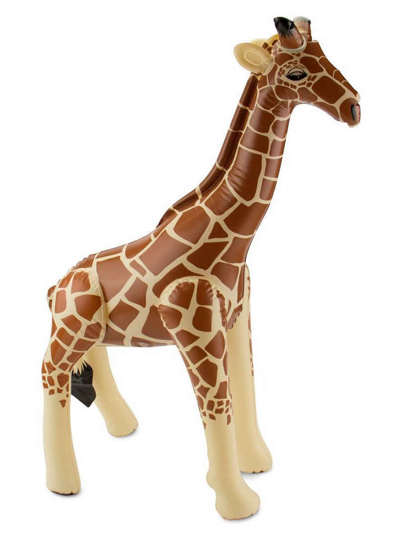 Metamorph Dekofigur Aufblasbare Giraffe, Giraffe zum Aufblasen - als Partydeko oder Festivalaccessoire