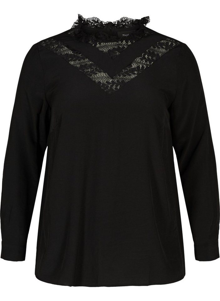 Zizzi Spitzenbluse Damen Große Größen Bluse Elegant Langarm Feminin Spitze Spitzenbluse Zizzi Spitzenbluse Damen Große Größen Bluse Elegant Langarm Feminin Spitze Spitzenbluse