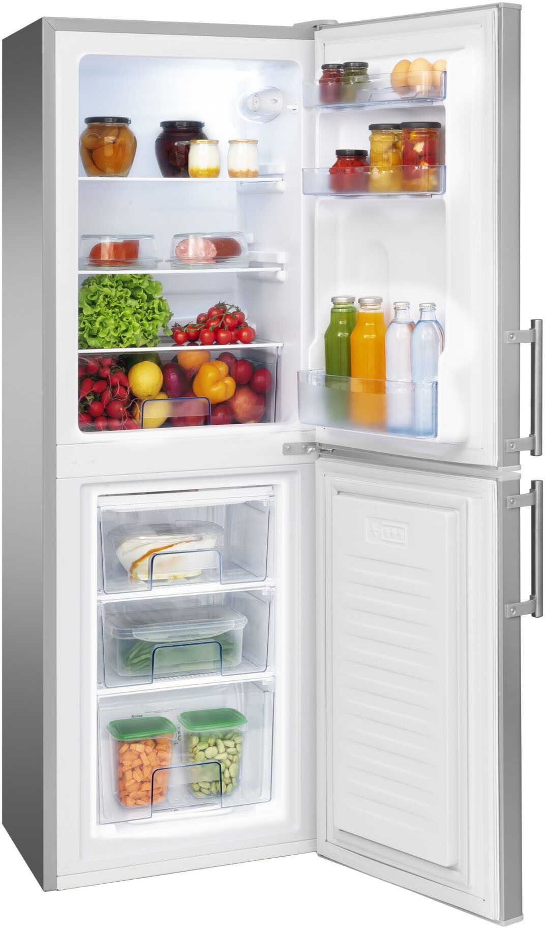 Amica Kühl-/Gefrierkombination KGC384 111 E, 148 cm hoch, 52 cm breit