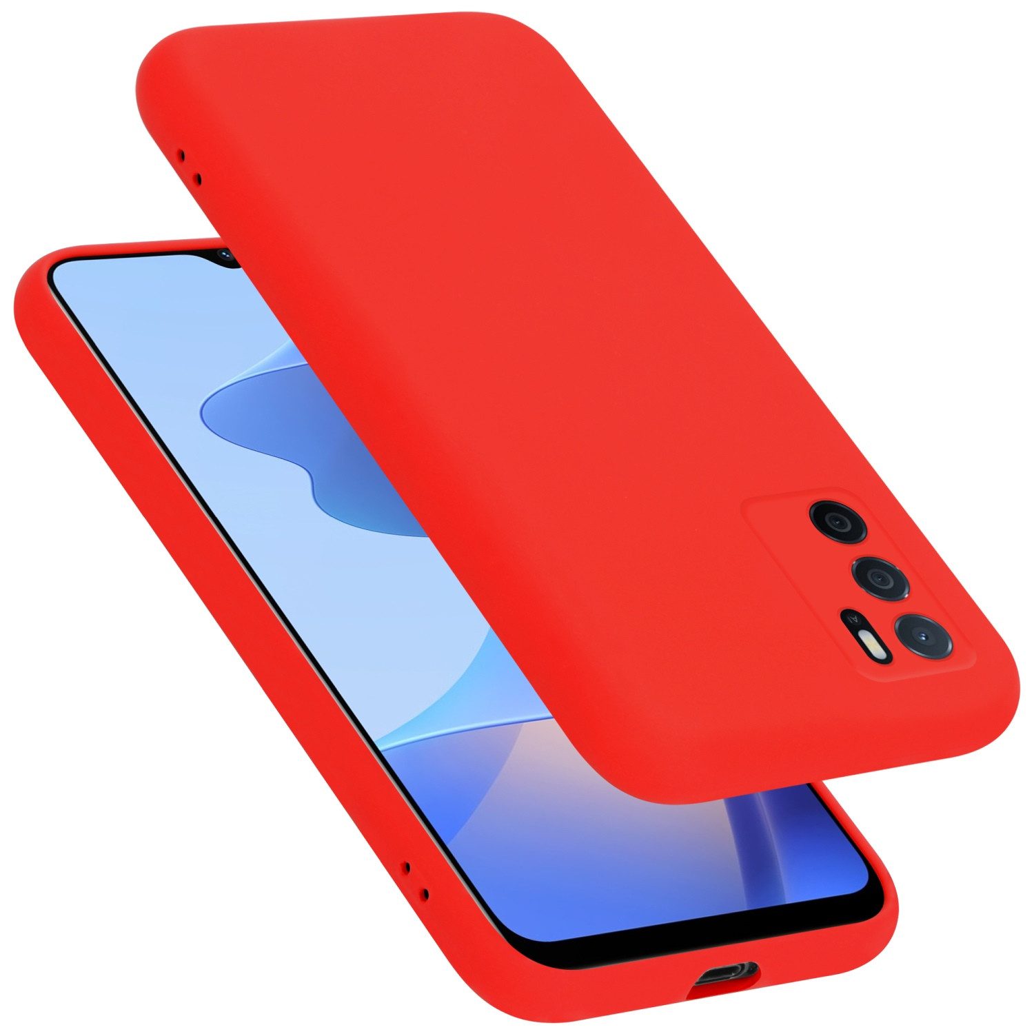 Cadorabo Handyhülle für Oppo A16s / A54s Hülle Oppo A16s / A54s, Flexible Hülle TPU Silikon Schutzhülle Back Cover Case