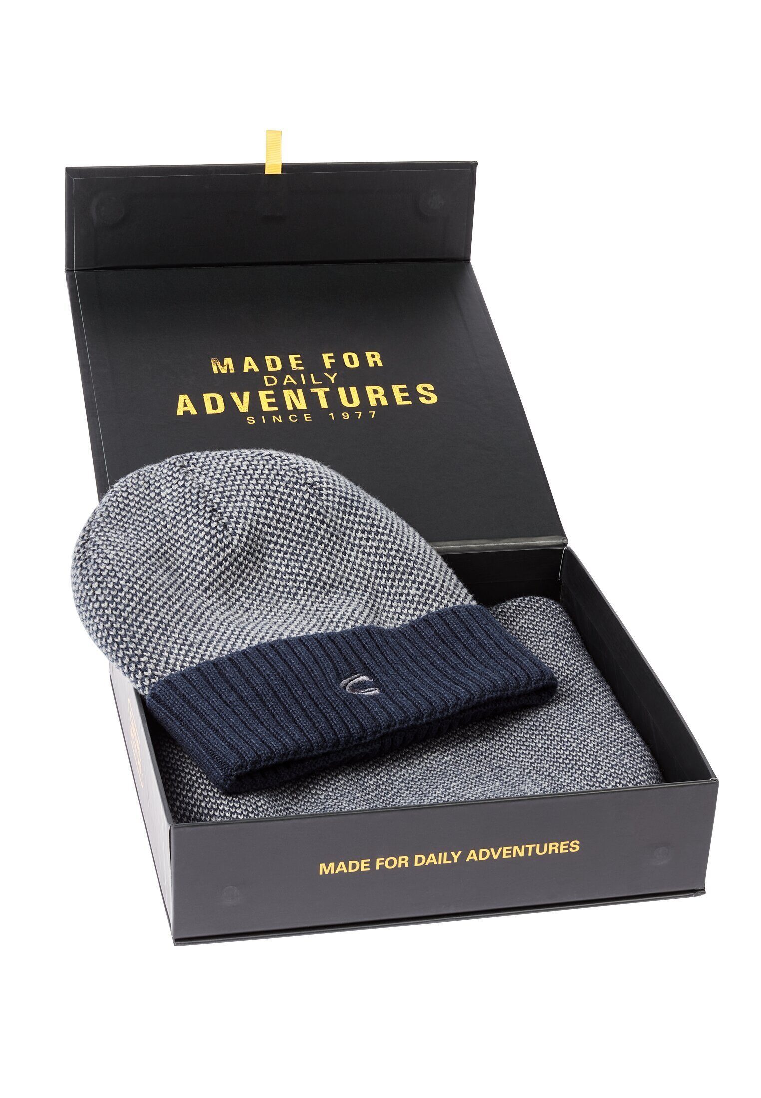 camel active Beanie in camel Dunkelblau Geschenkbox active