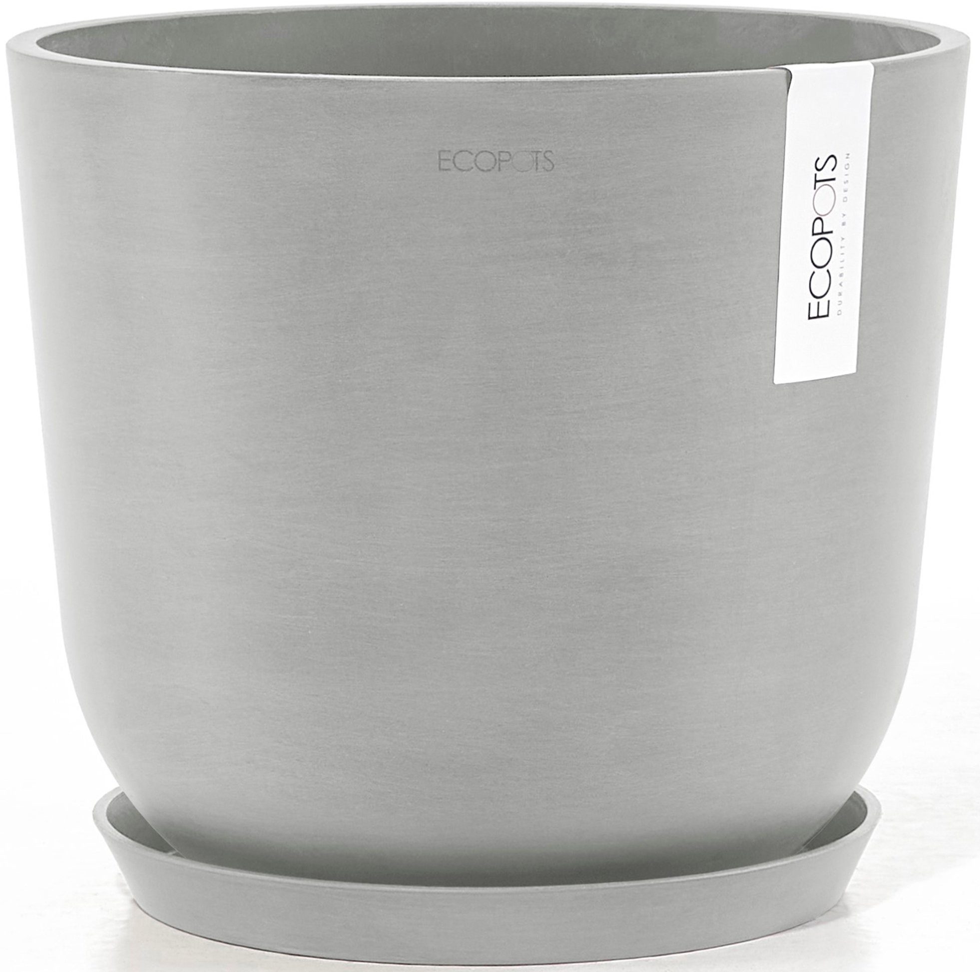 ECOPOTS Blumentopf Oslo 25 + Wassersystem Weißgrau, für innen und außen: fr günstig online kaufen